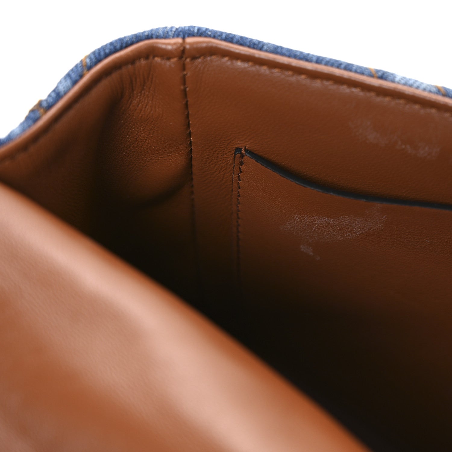 Denim Medium Roman Stud Shoulder Bag Light Denim Selleria