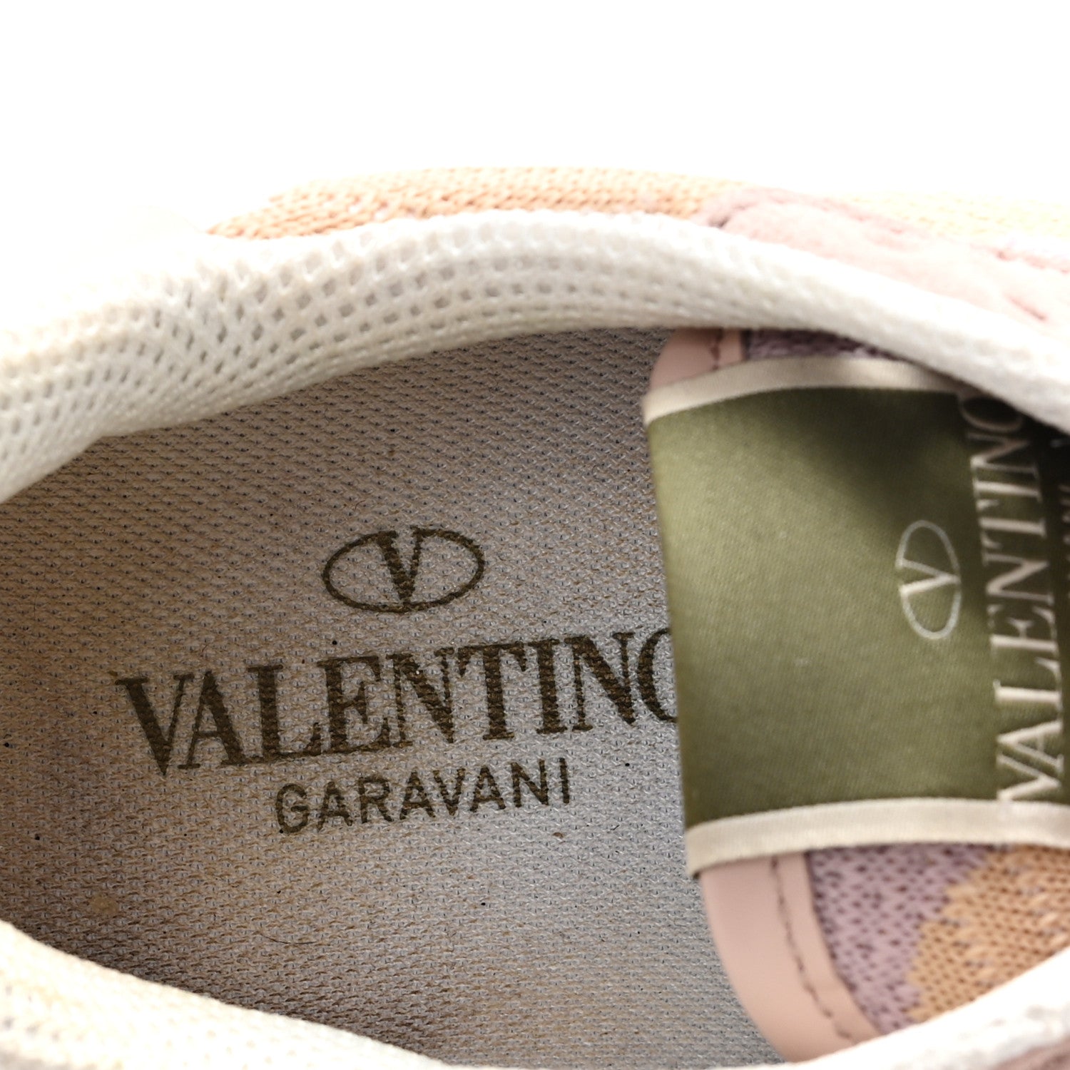 Mesh Fabric Suede Camouflage Womens Rockrunner Sneakers 37.5 Multicolor