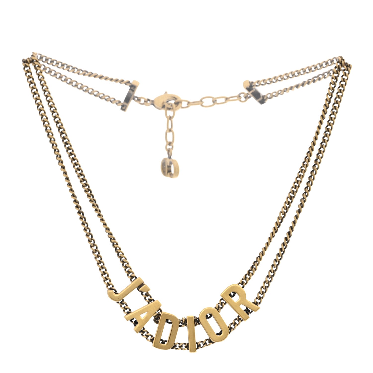 Metal J'Adior Choker Necklace Aged Gold