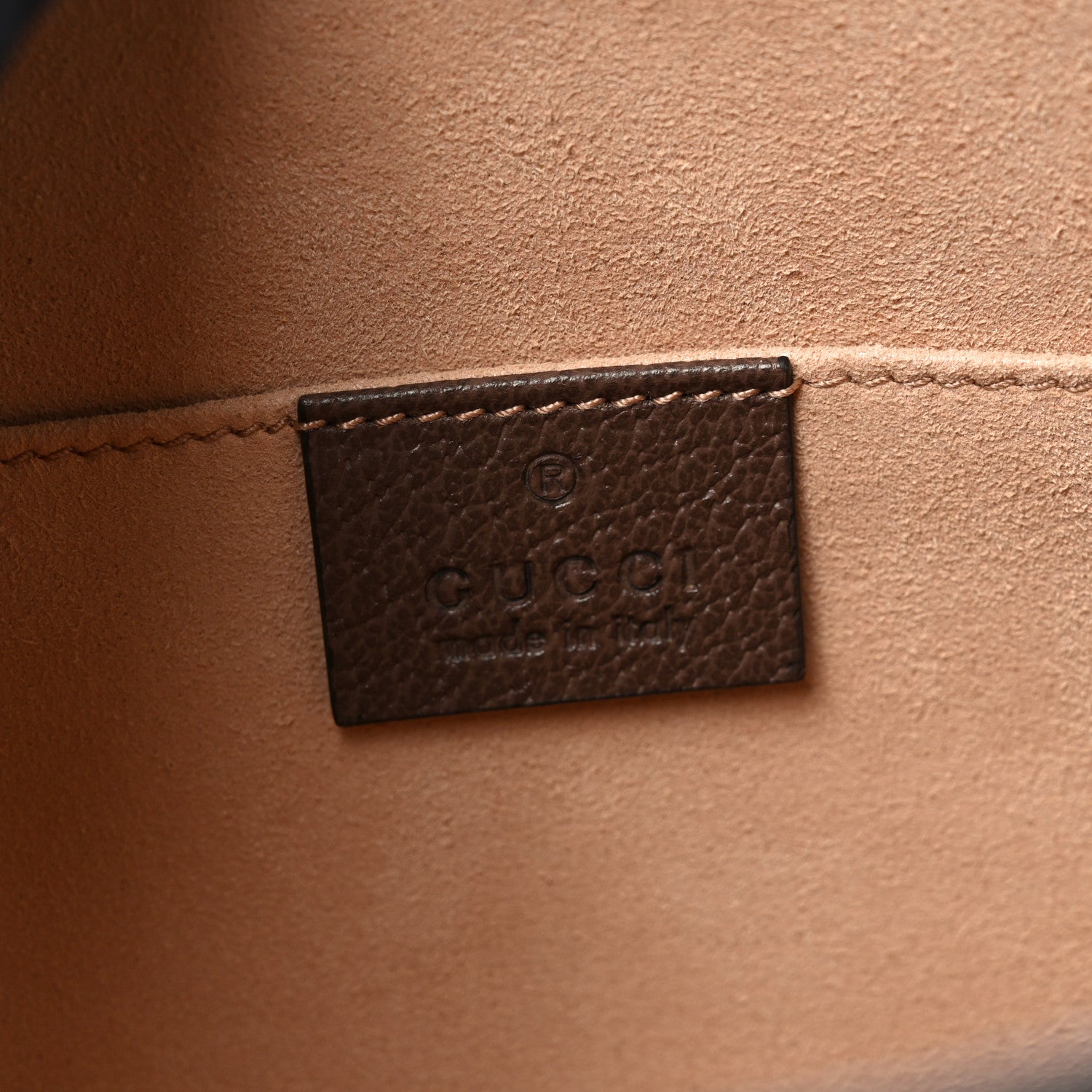 GG Supreme Monogram Web Ophidia Pouch Brown