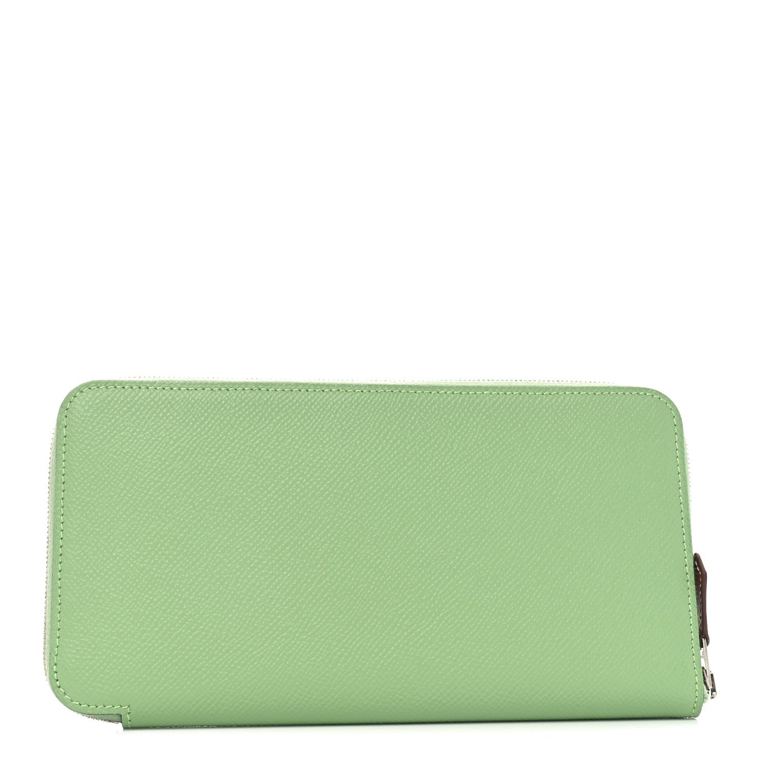 Epsom Silk'In Wallet Vert Criquet