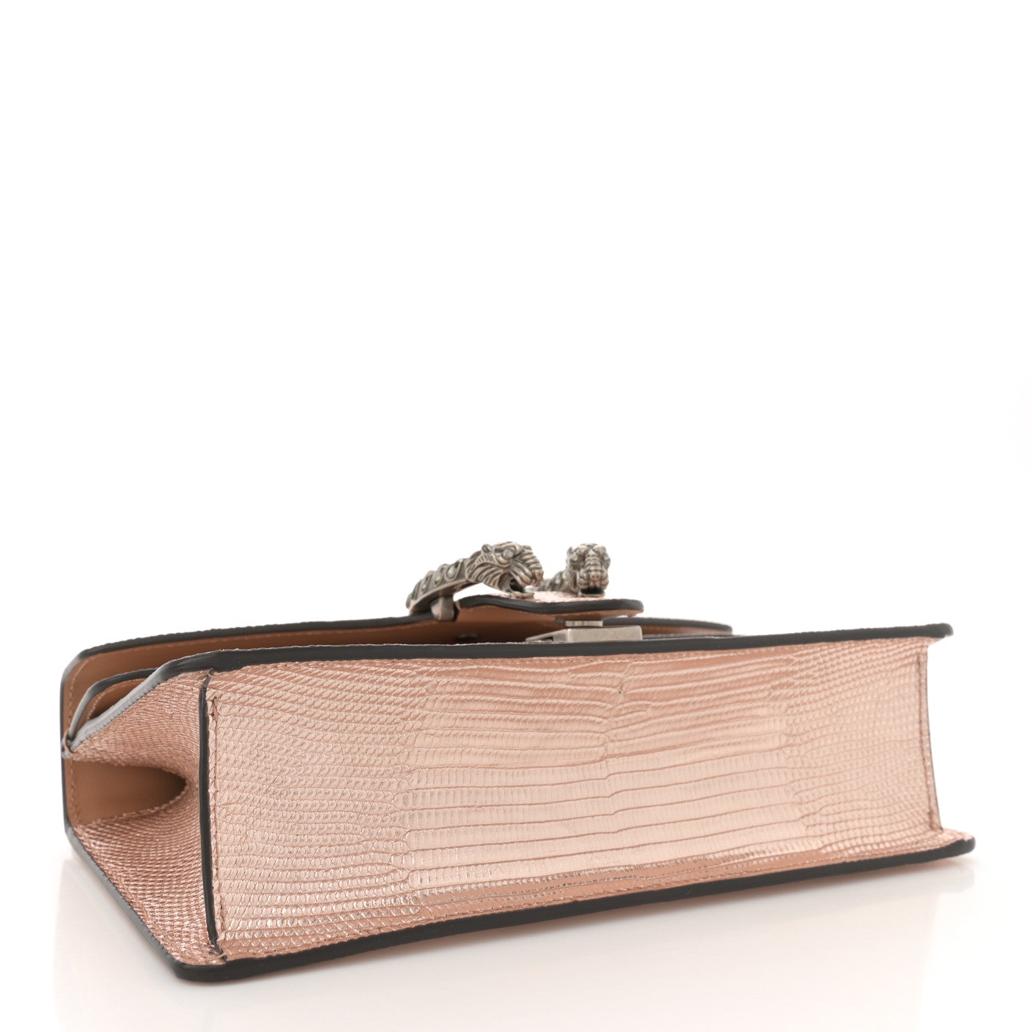 Metallic Lizard Crystal Small Dionysus Shoulder Bag Rose Gold