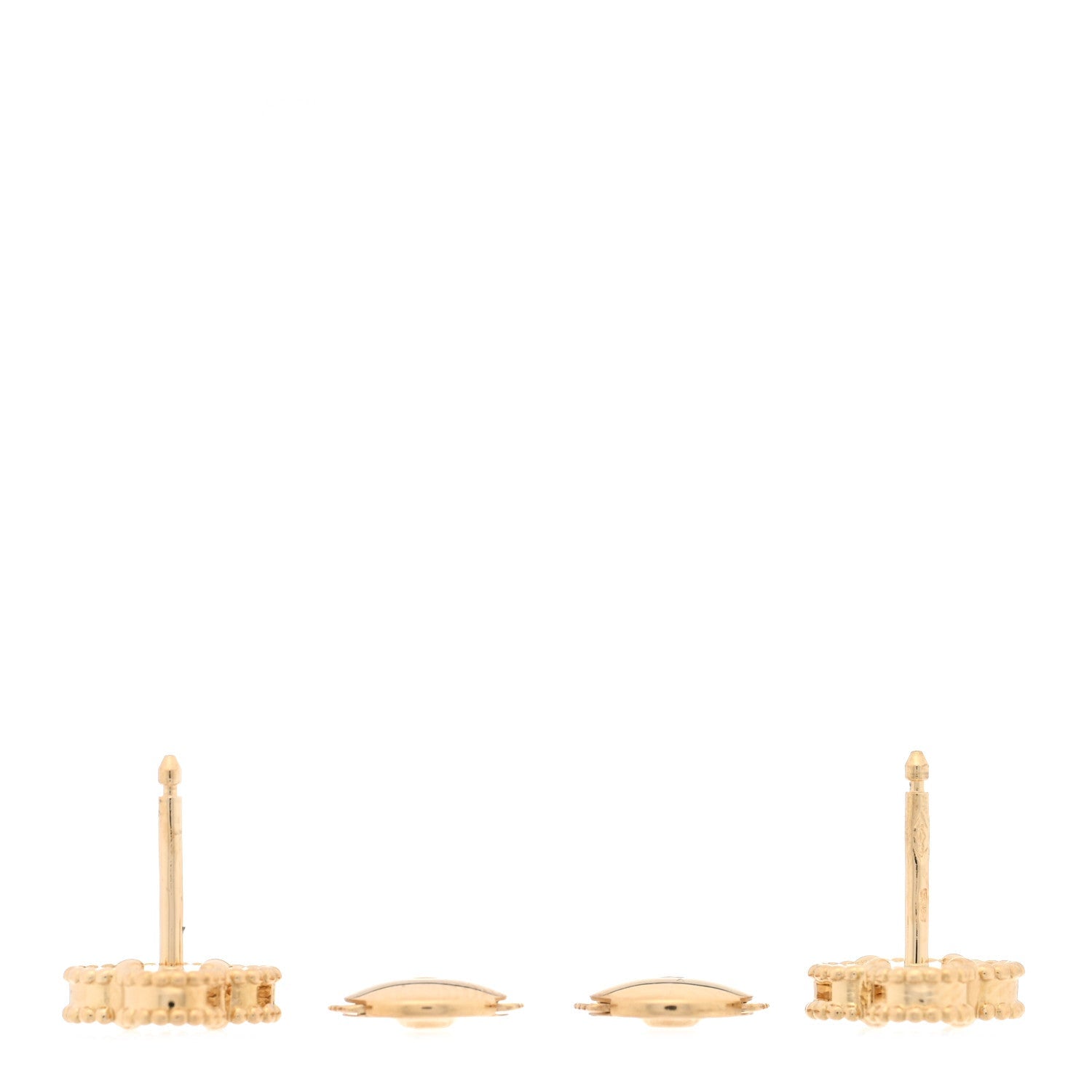 18K Yellow Gold Black Onyx Sweet Alhambra Earrings