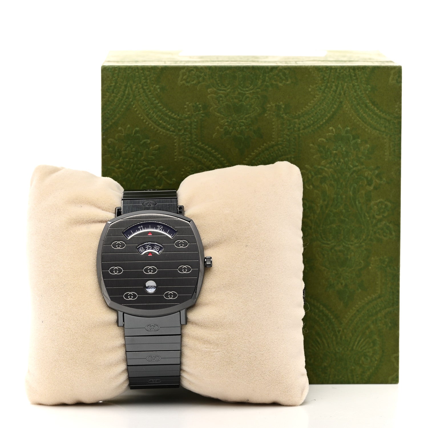 PVD Stainless Steel 38mm Grip Quartz Watch Black