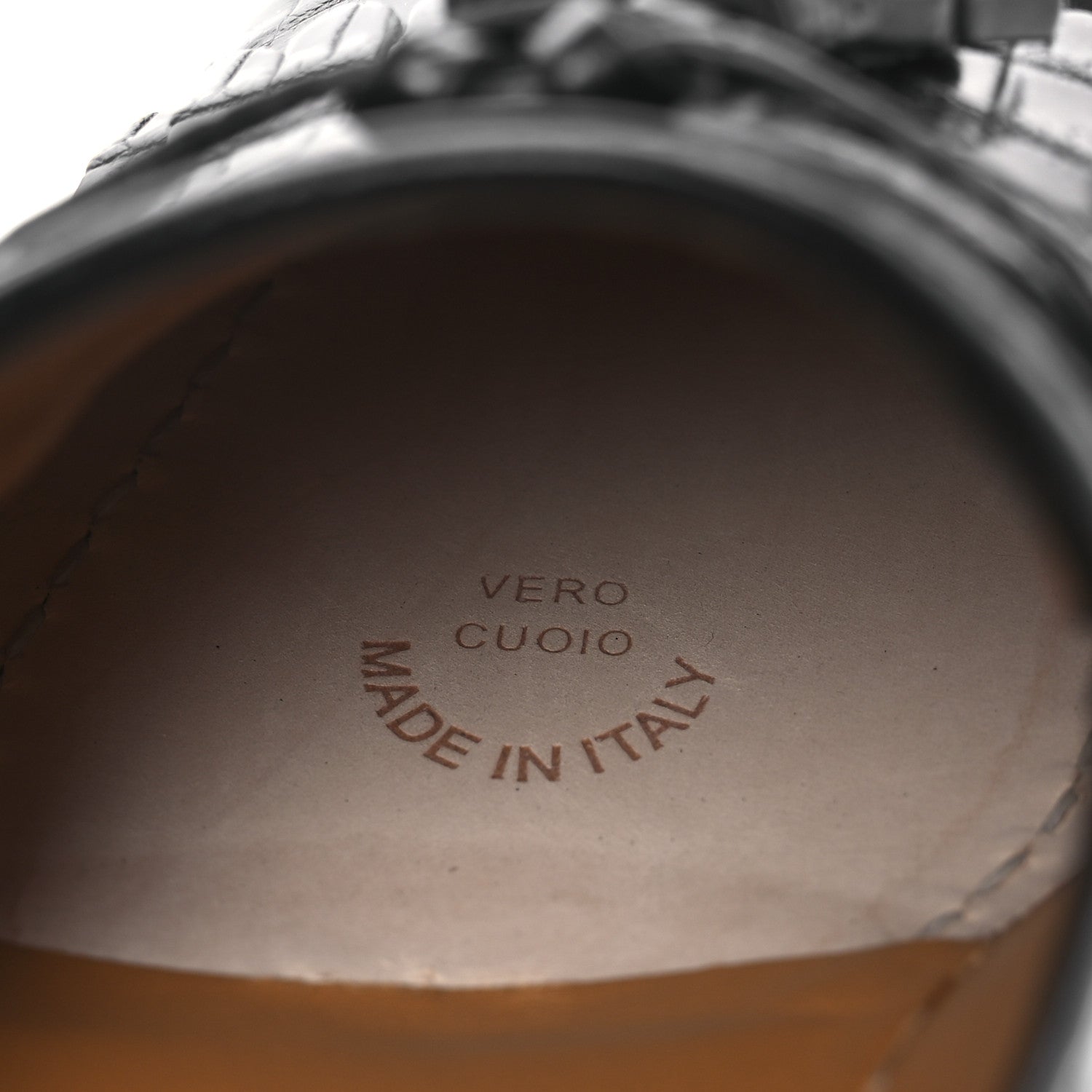 Crocodile Niloticus Mens Tassel Loafers 8 Black