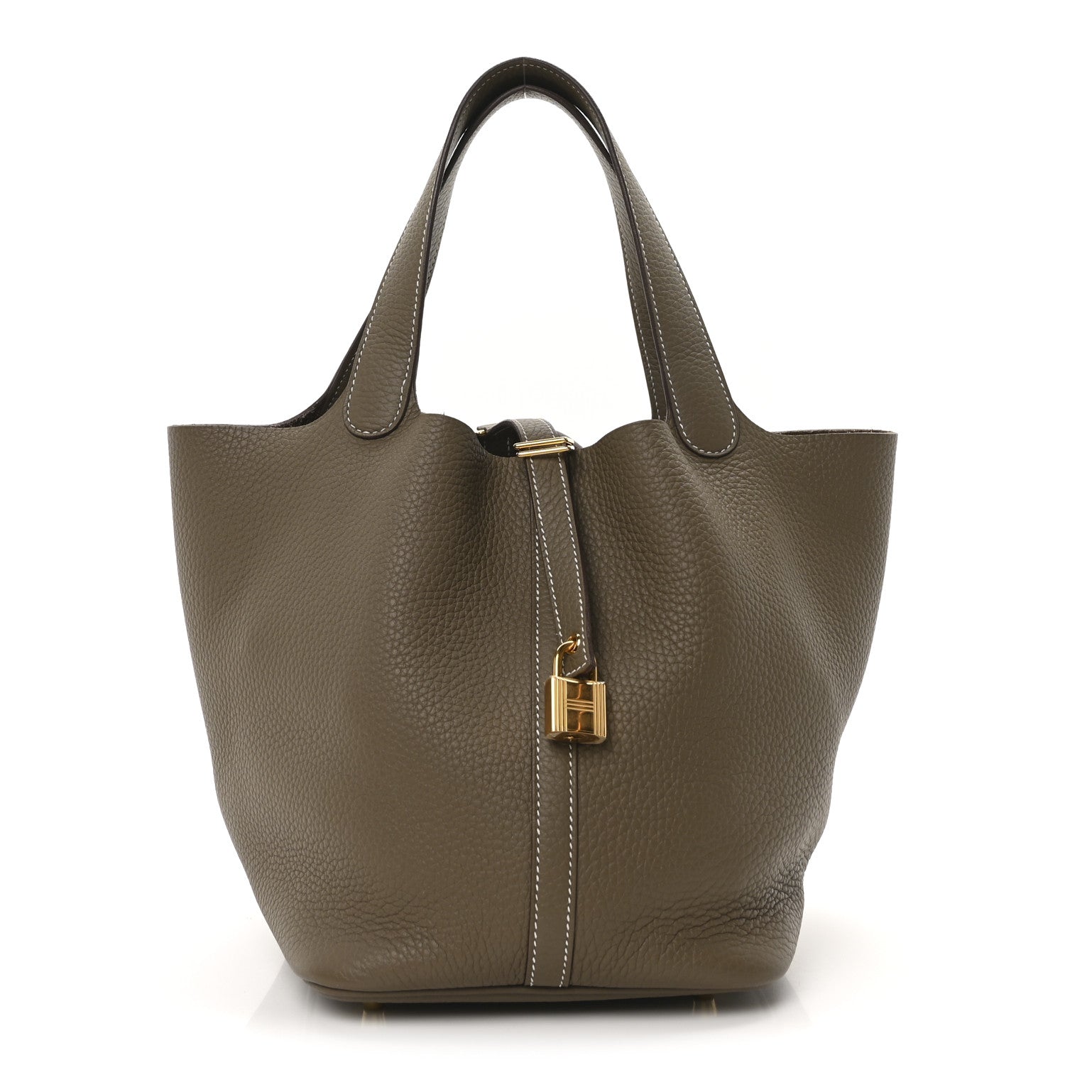 Taurillon Clemence Picotin Lock 22 MM Etoupe