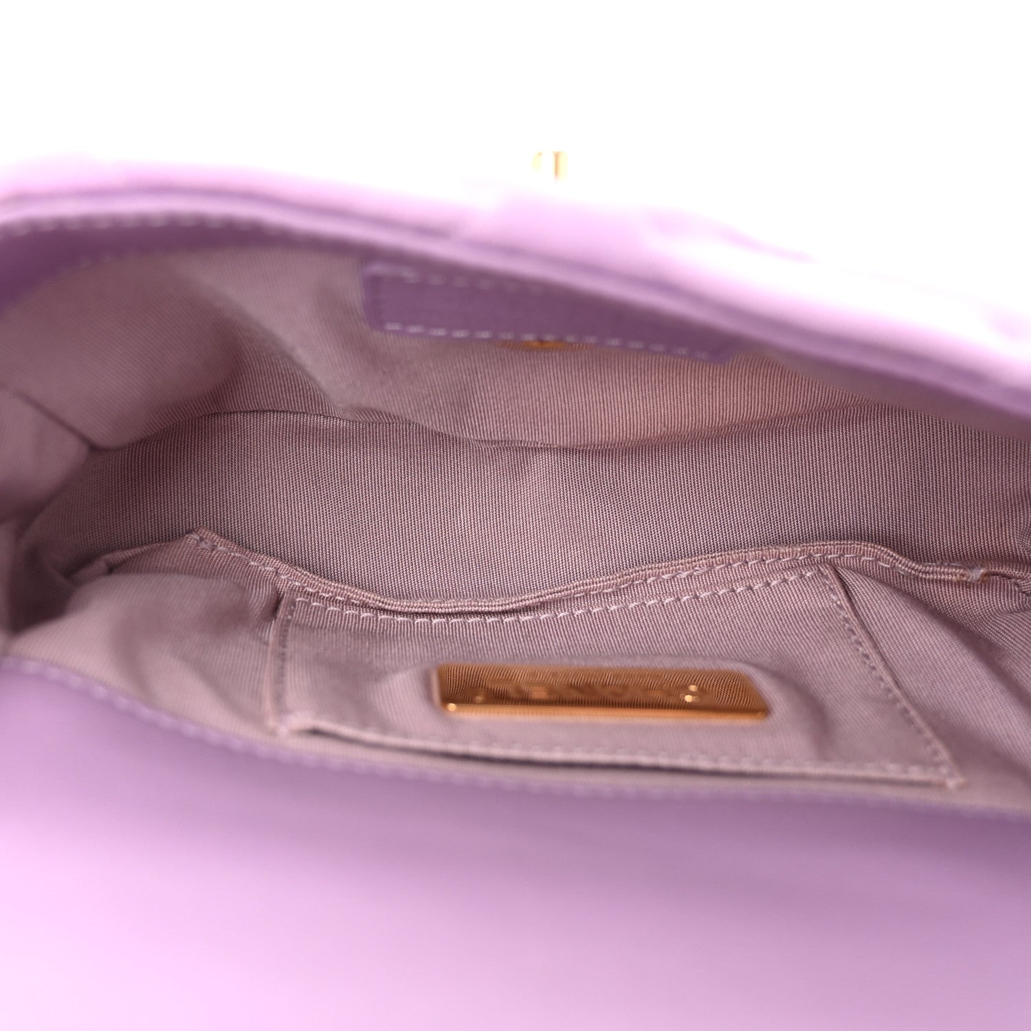 Jersey Quilted Chanel 19 Waist Bag Purple