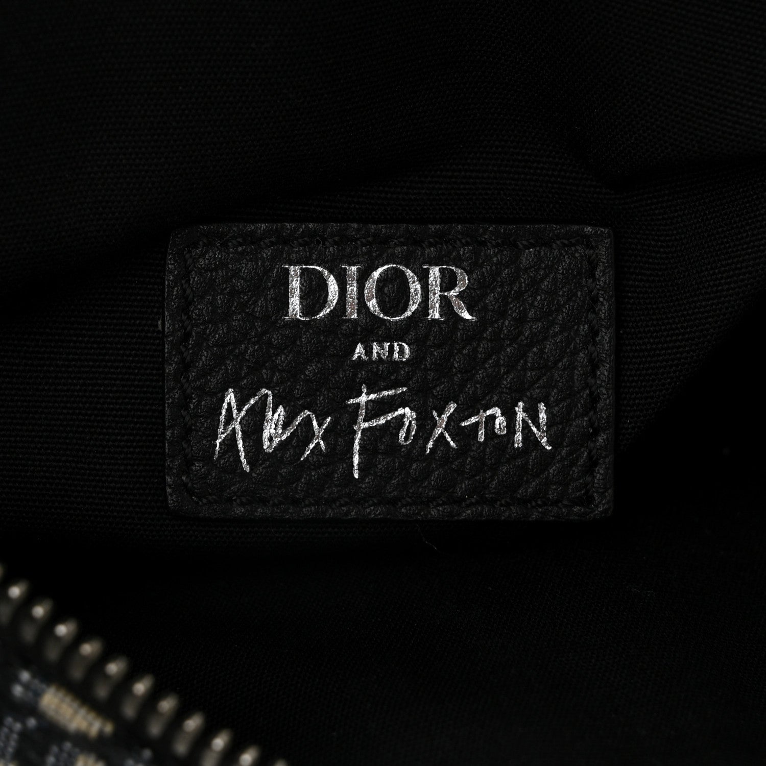 X ALEX FOXOTN Oblique Floral Print Mens Saddle Bag Blue Multicolor