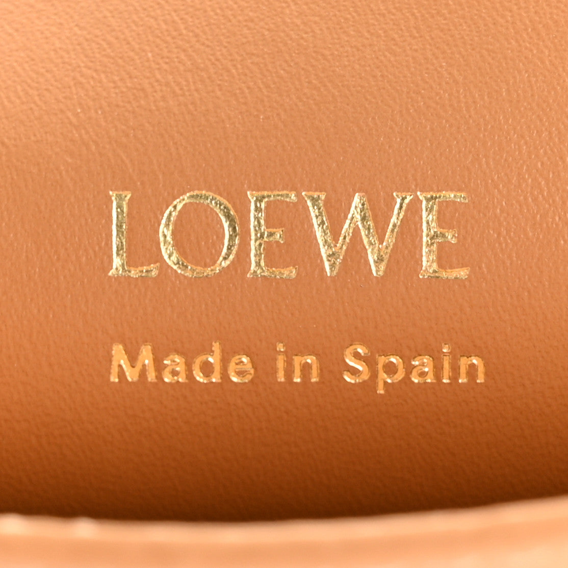 Classic Smooth Calfskin Pebble Dice Pocket Warm Desert