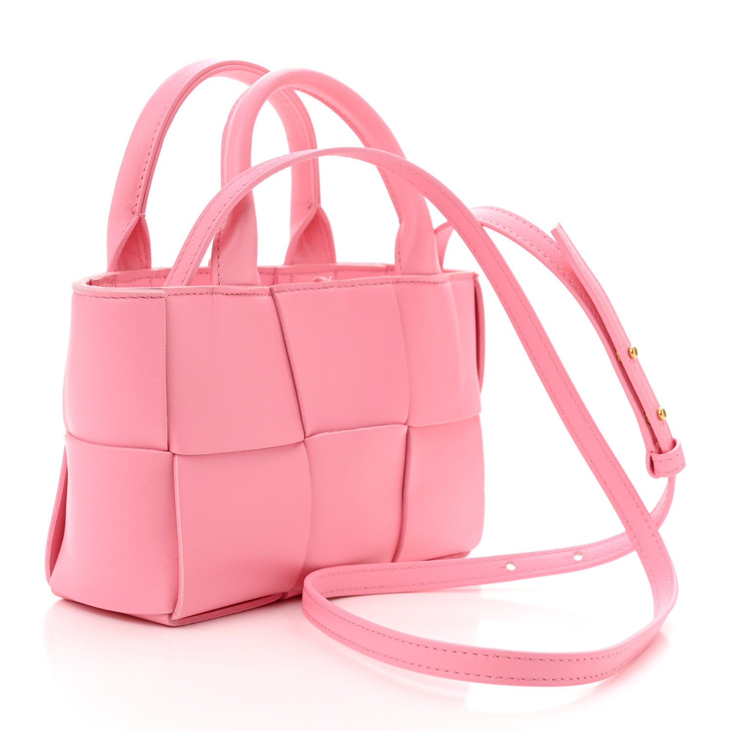 Lambskin Maxi Intreccio Candy Arco Tote Ribbon