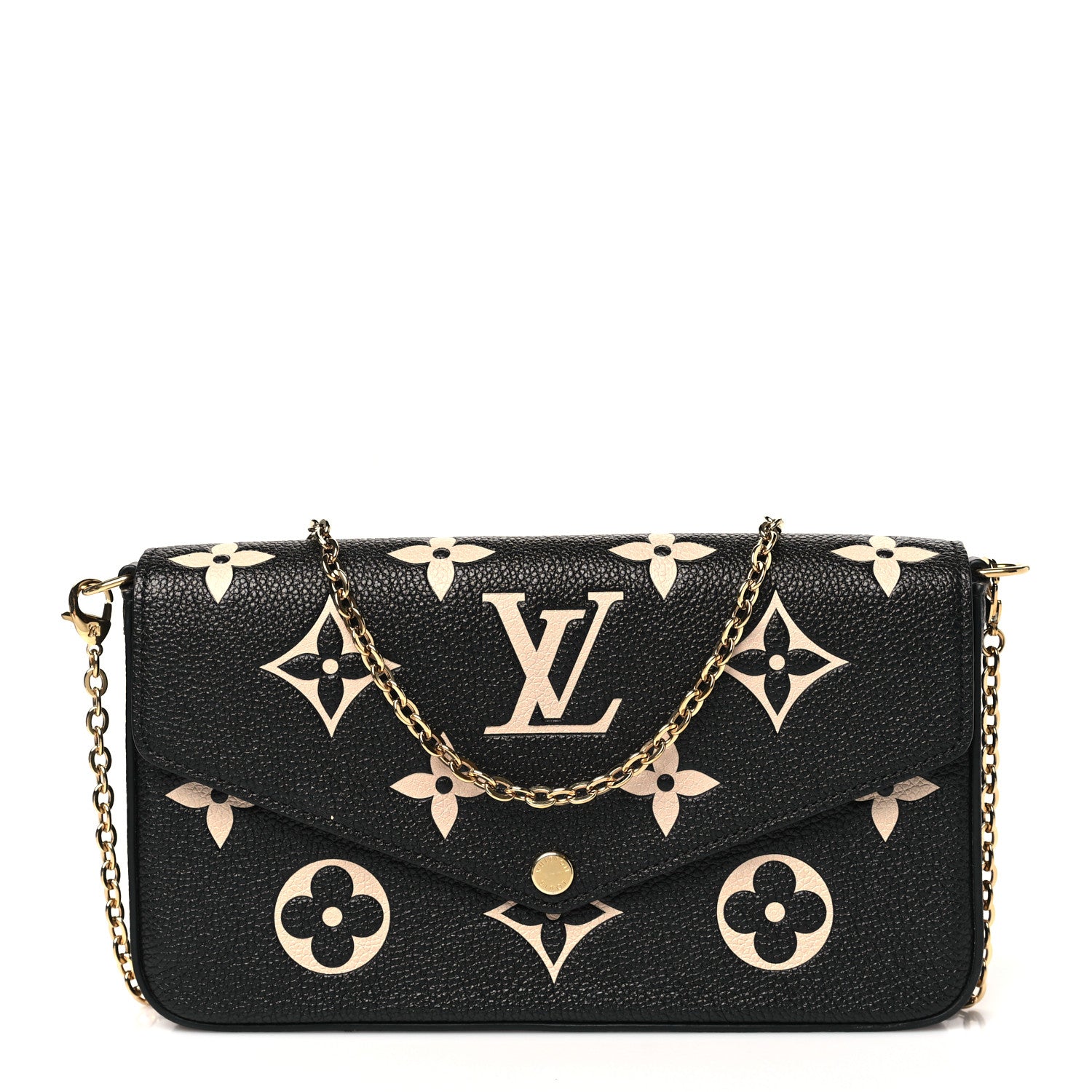 Empreinte Monogram Giant Felicie Pochette Black Beige