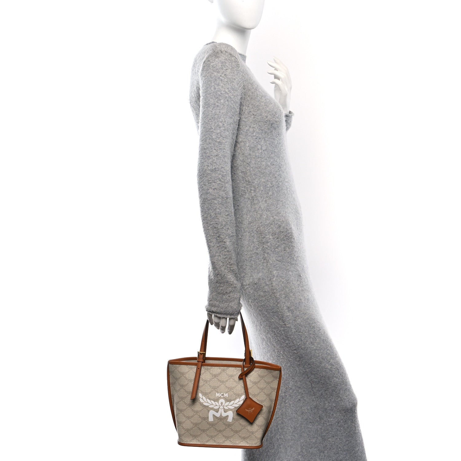 Lauretos Nappa Mini Himmel Shopper Tote Oatmeal