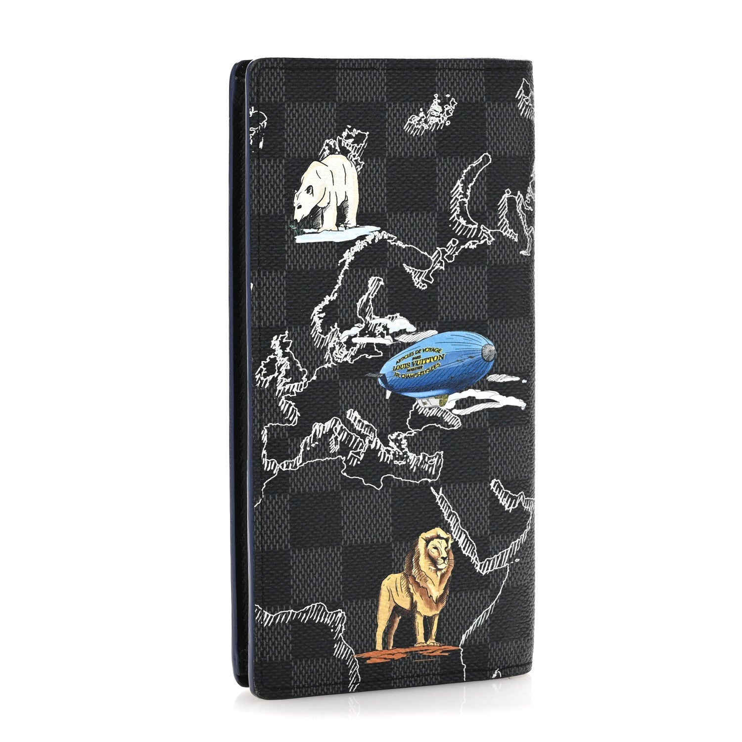 Damier Graphite Map of Asia Brazza Wallet