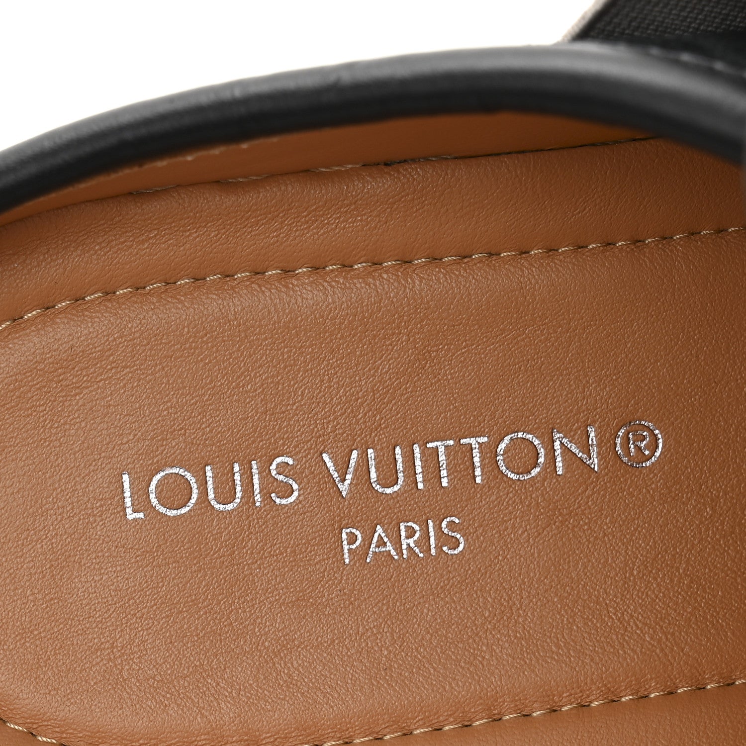 Suede Monogram Lous Open Back Sneaker 37 Black