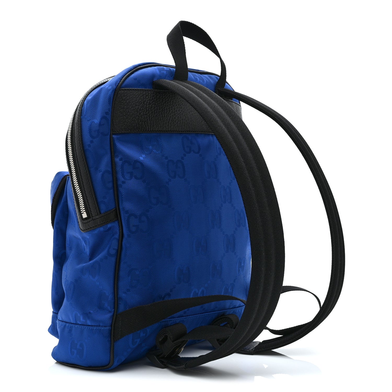 Econyl Nylon Monogram Off The Grid Backpack Guilted Blue Black