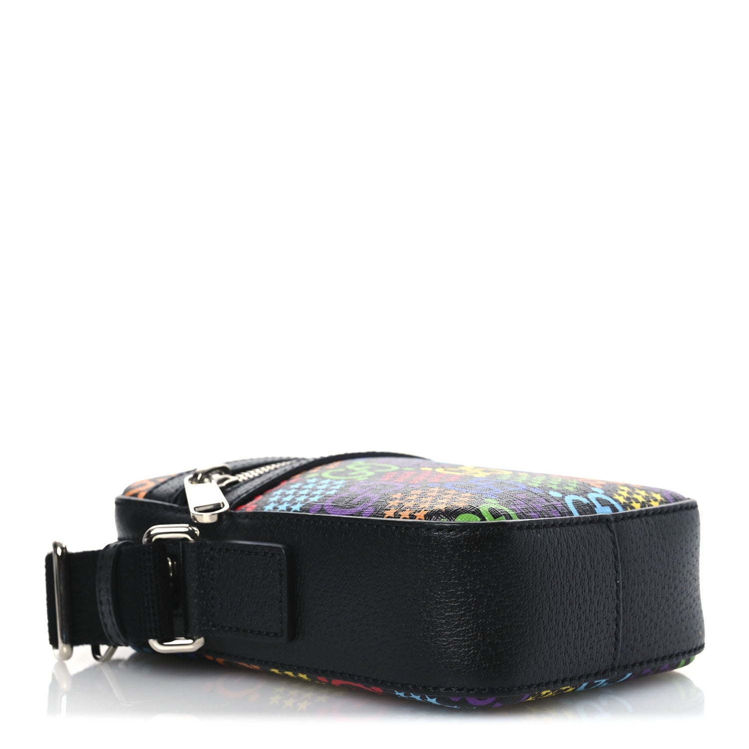 GG Supreme Monogram Psychedelic Messenger Bag Black