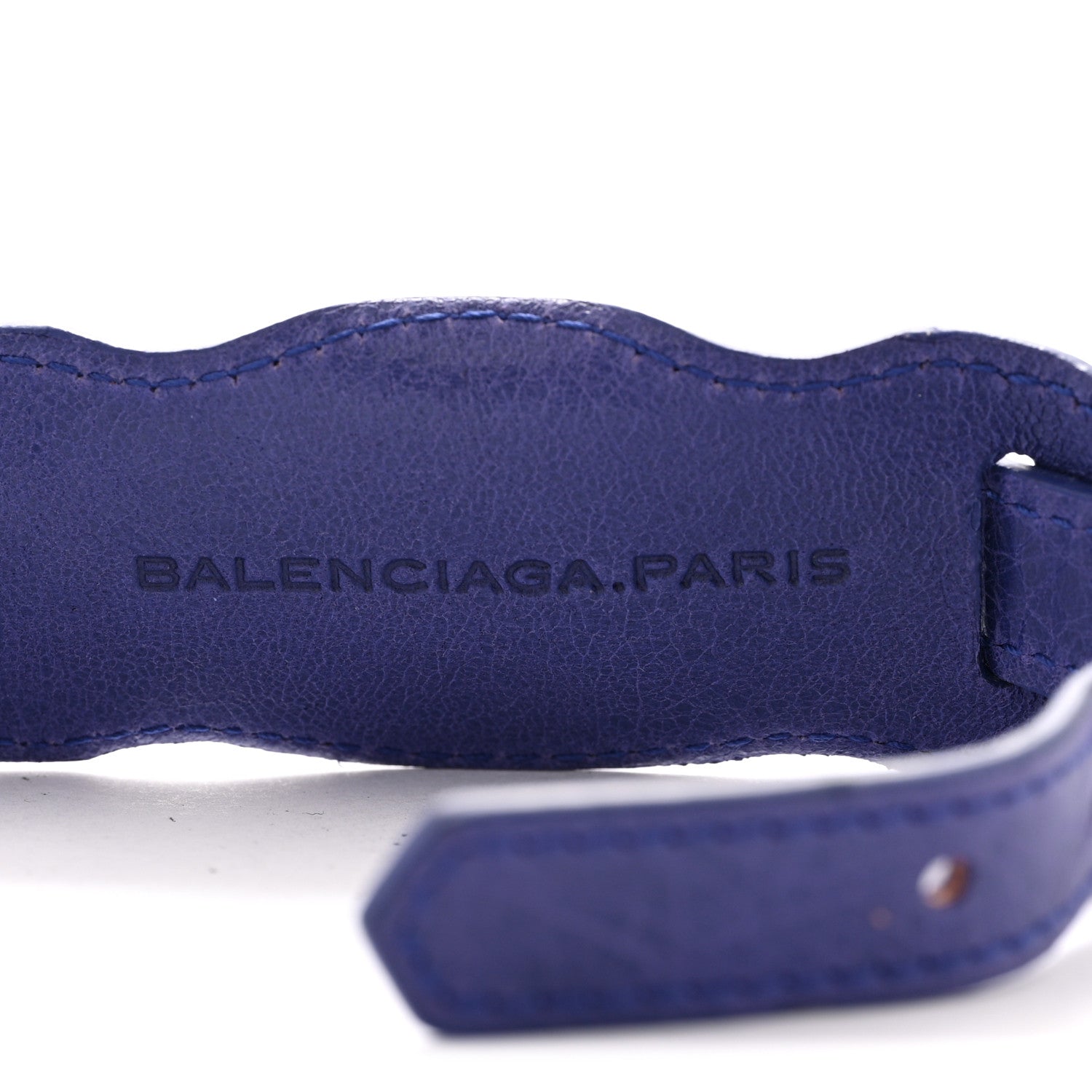 Agneau Arena Classic Hardware Bracelet M Bleu Lavande