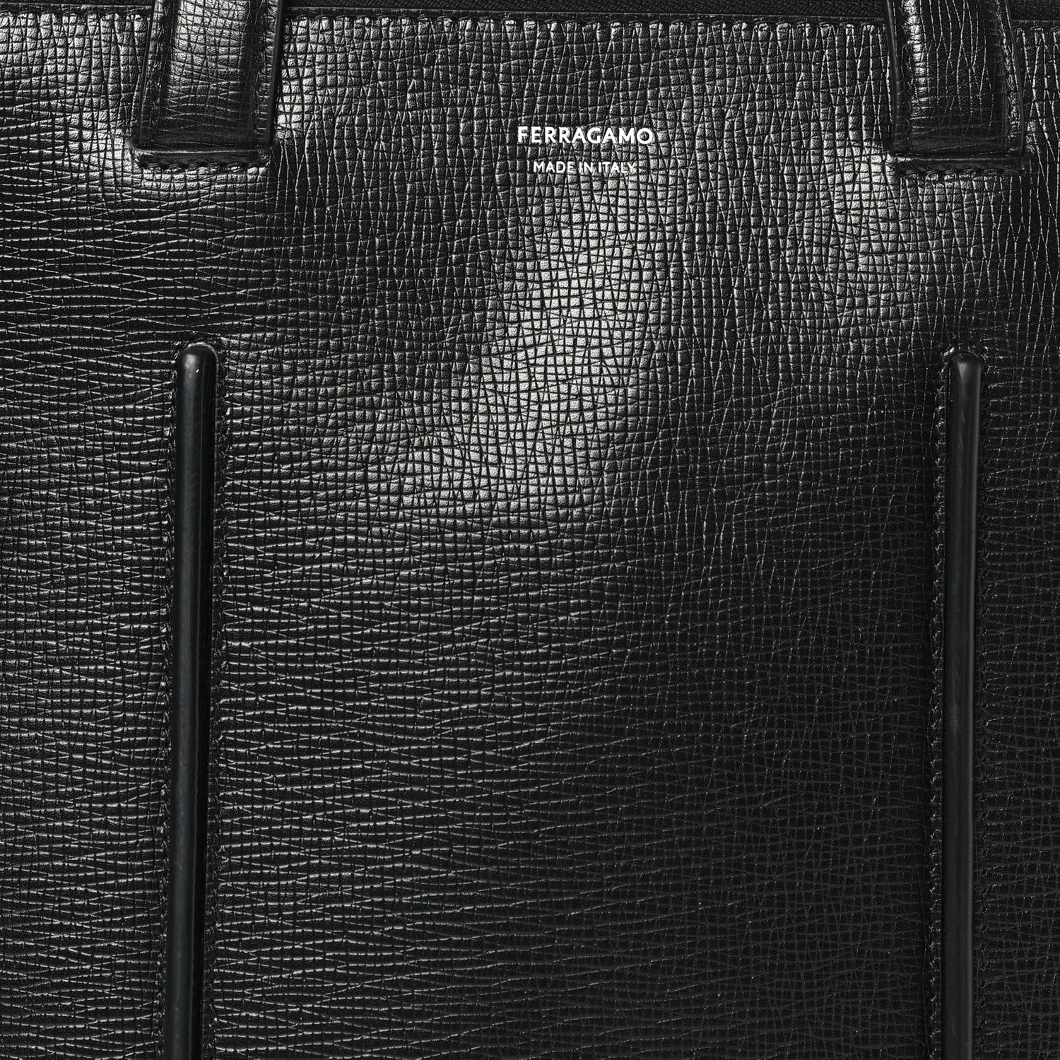 Hammered Calfskin New Revival Briefcase Black