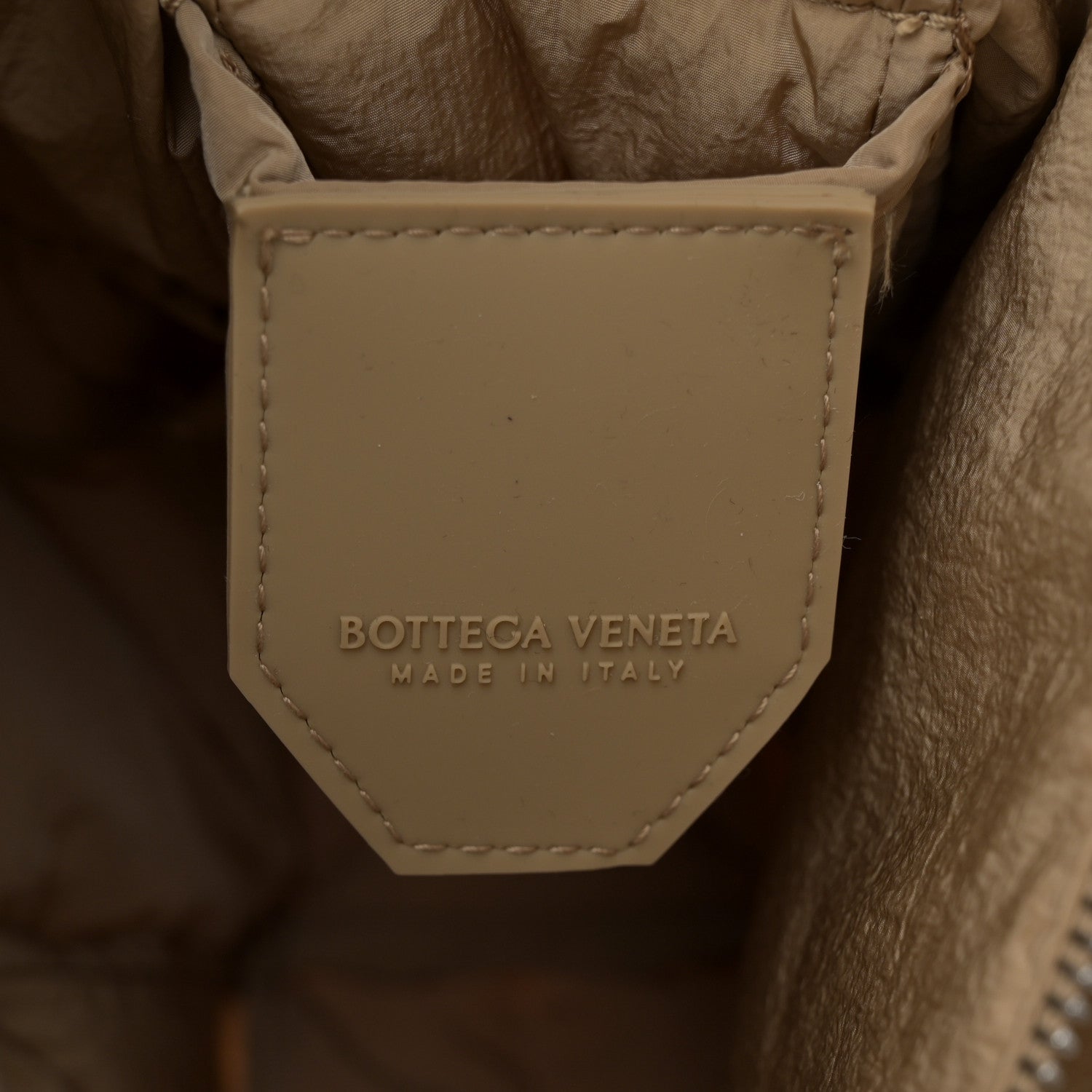 Nylon Intrecciato Padded Tech Maxi Cassette Bag Sesame