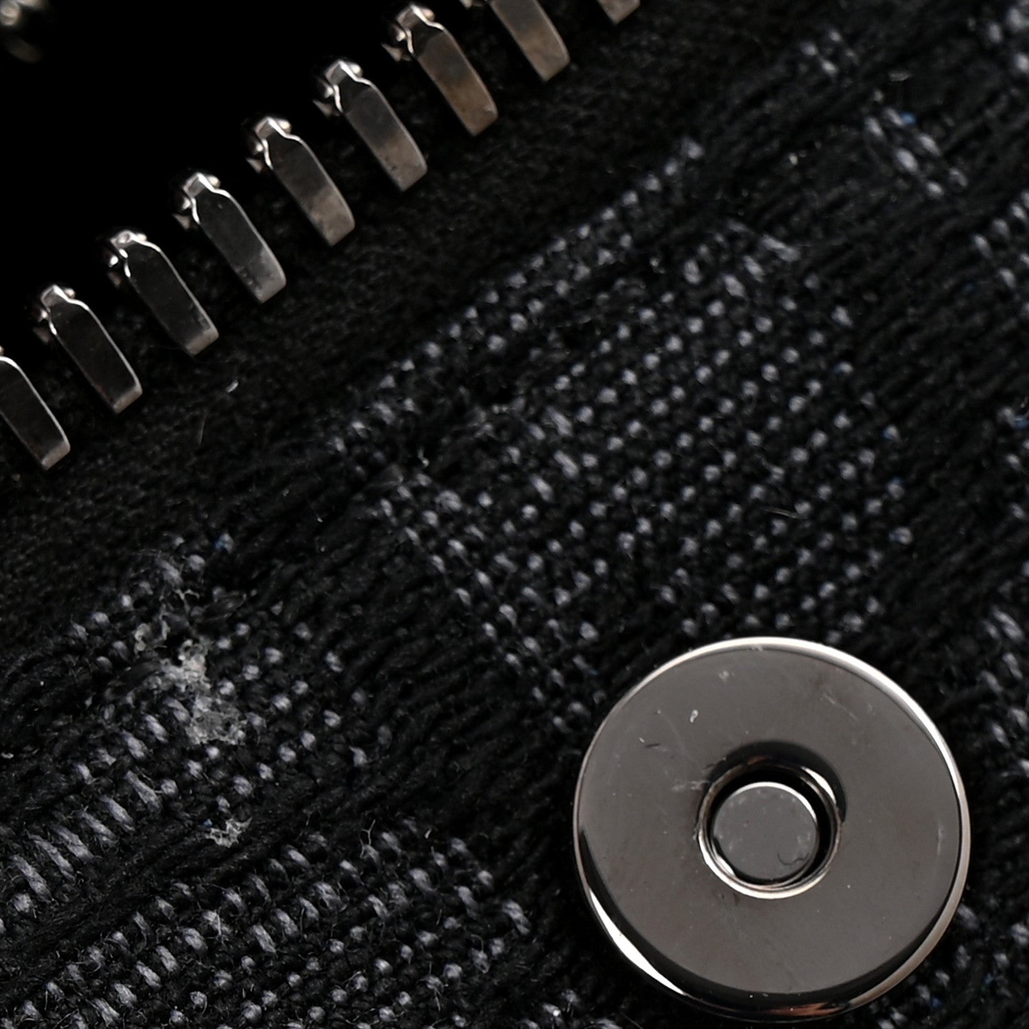 Oblique Jacquard Grained Calfskin Lingot Manity Toiletry Case Black