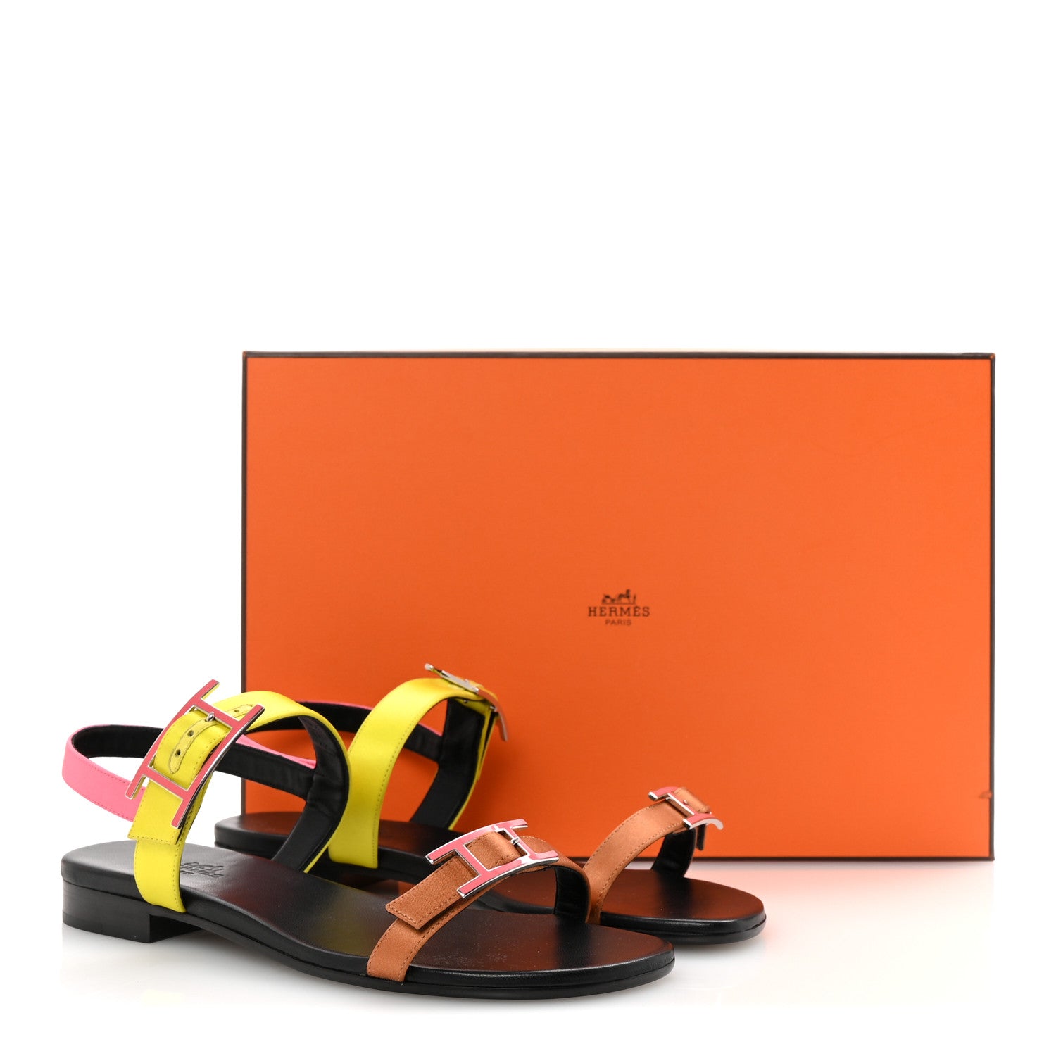 Satin Hapi Sandals 36 Multicolor