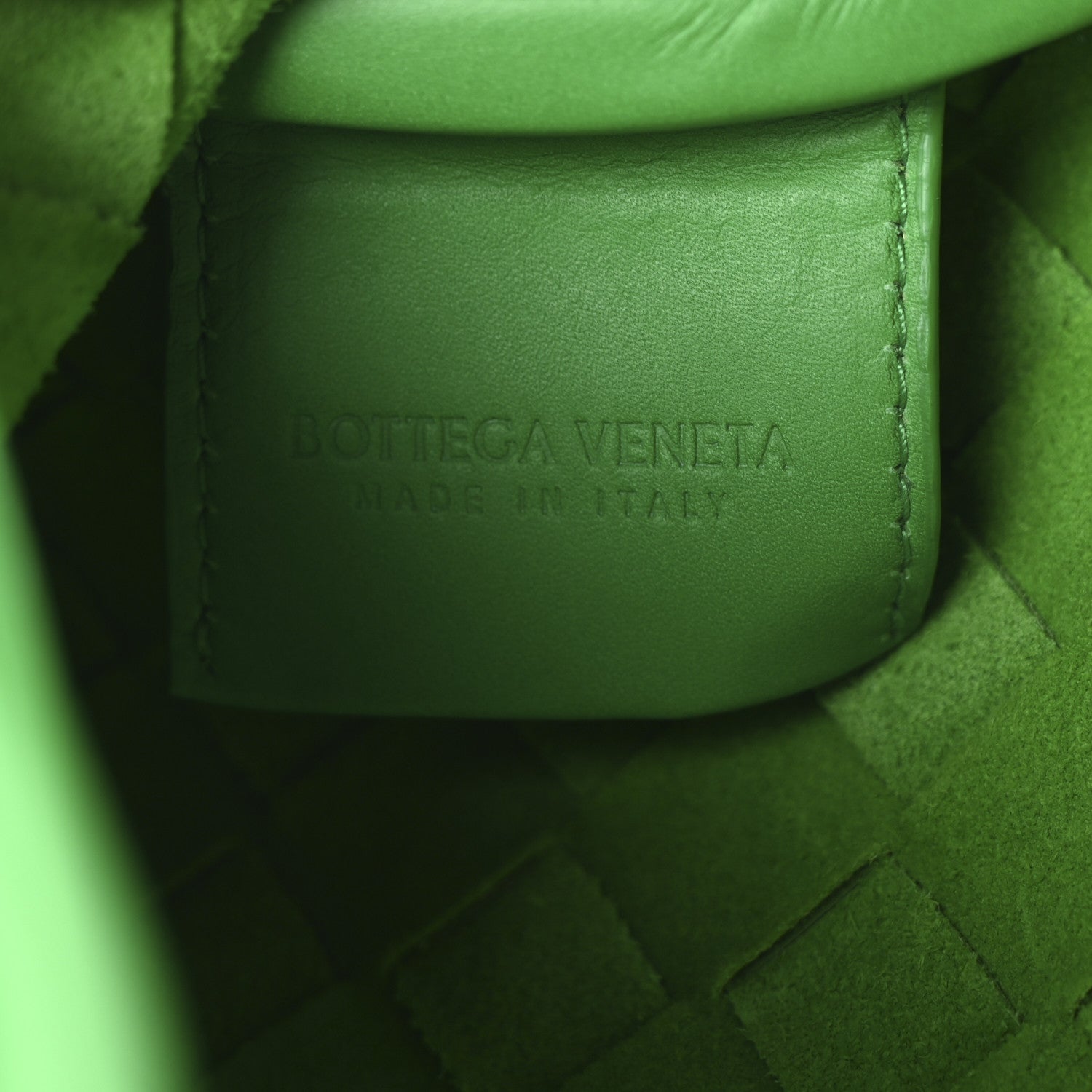 Calfskin Intrecciato Camera Bag Parakeet