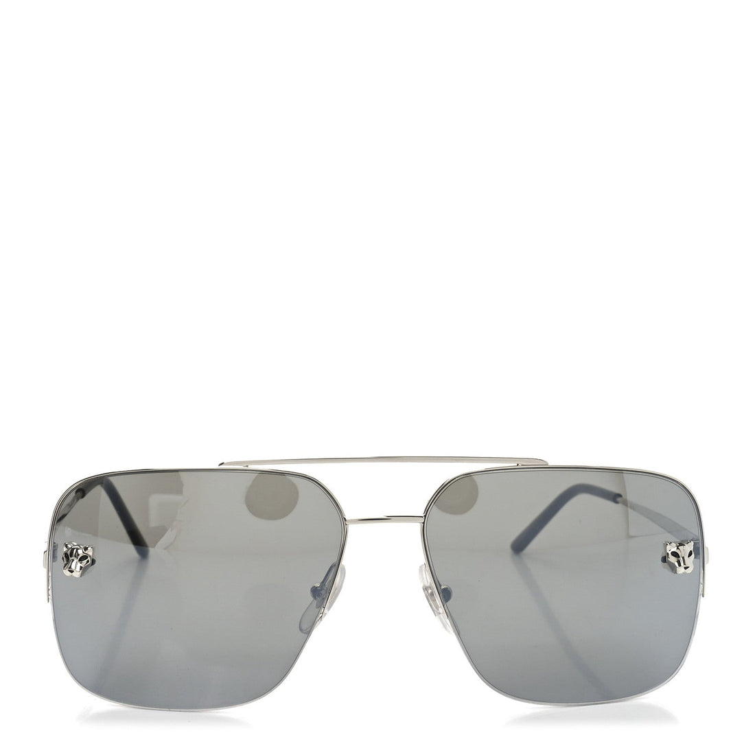 Panthere De Cartier Aviator Sunglasses CT0244S Silver
