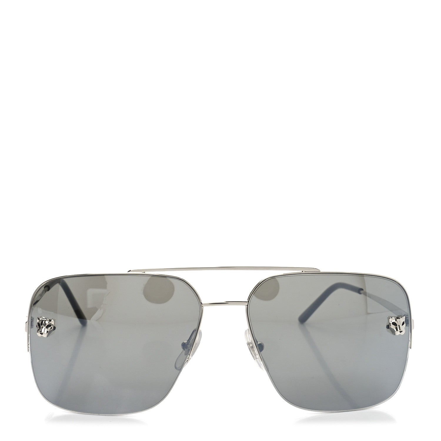 Panthere De Cartier Aviator Sunglasses CT0244S Silver