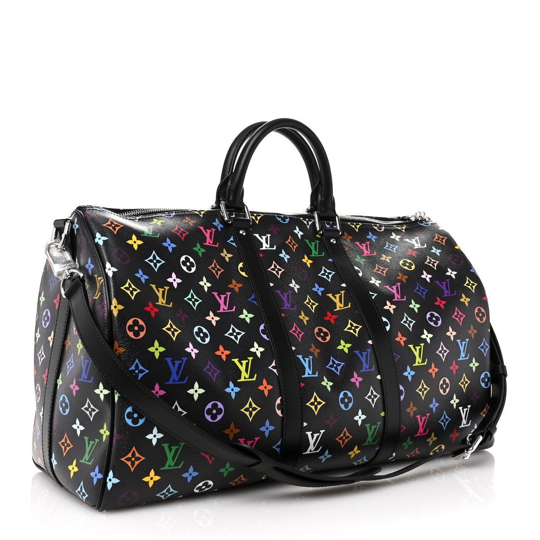 LV X TM Monogram Multicolor Keepall Bandouliere 50 Black