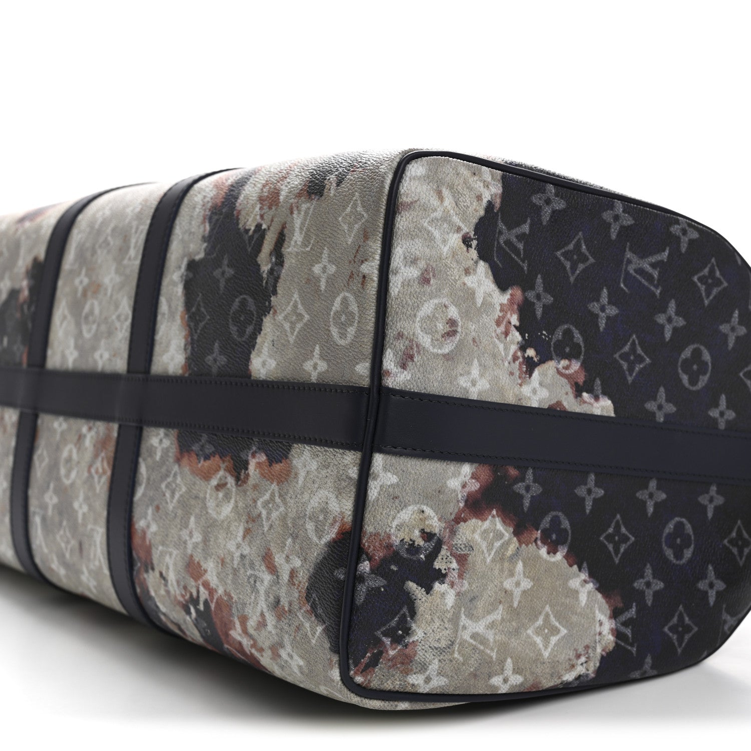 Monogram Bleach Keepall Bandouliere 50 Ink Blue