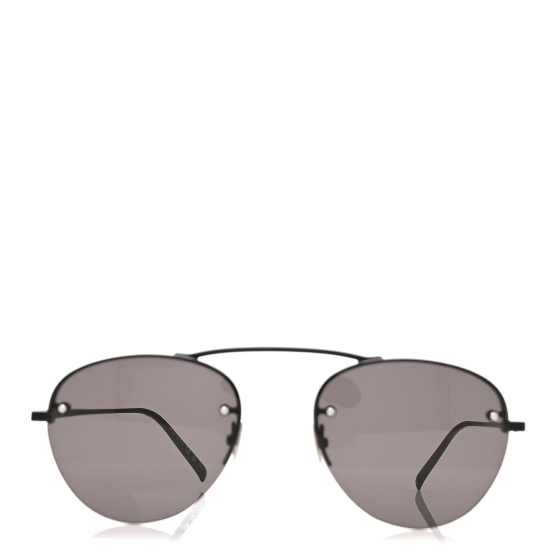 Metal Round Aviator SL 575 Sunglasses Black