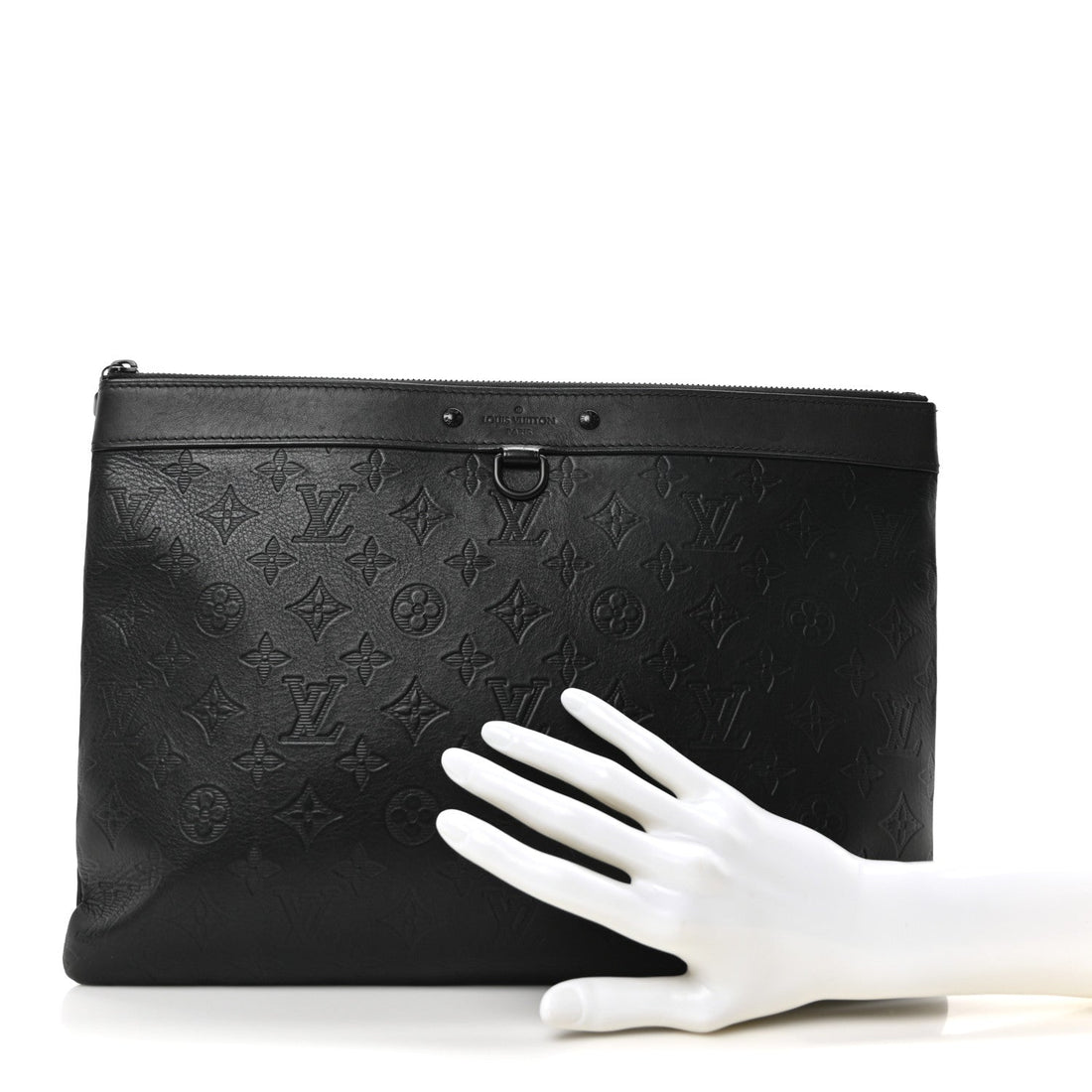 Calfskin Monogram Shadow Discovery Pochette Black