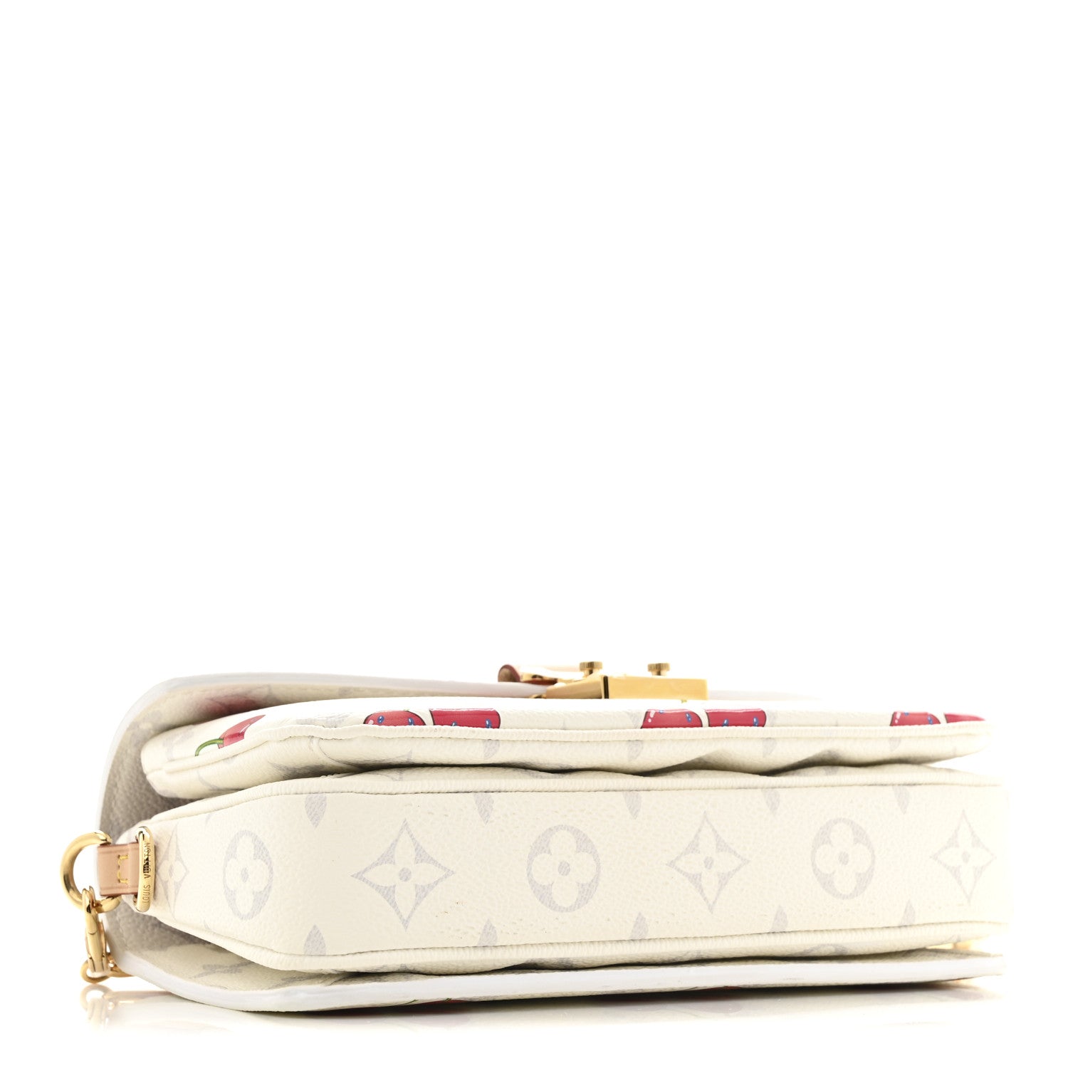 LV X TM Monogram Cerises Pochette Metis East West White