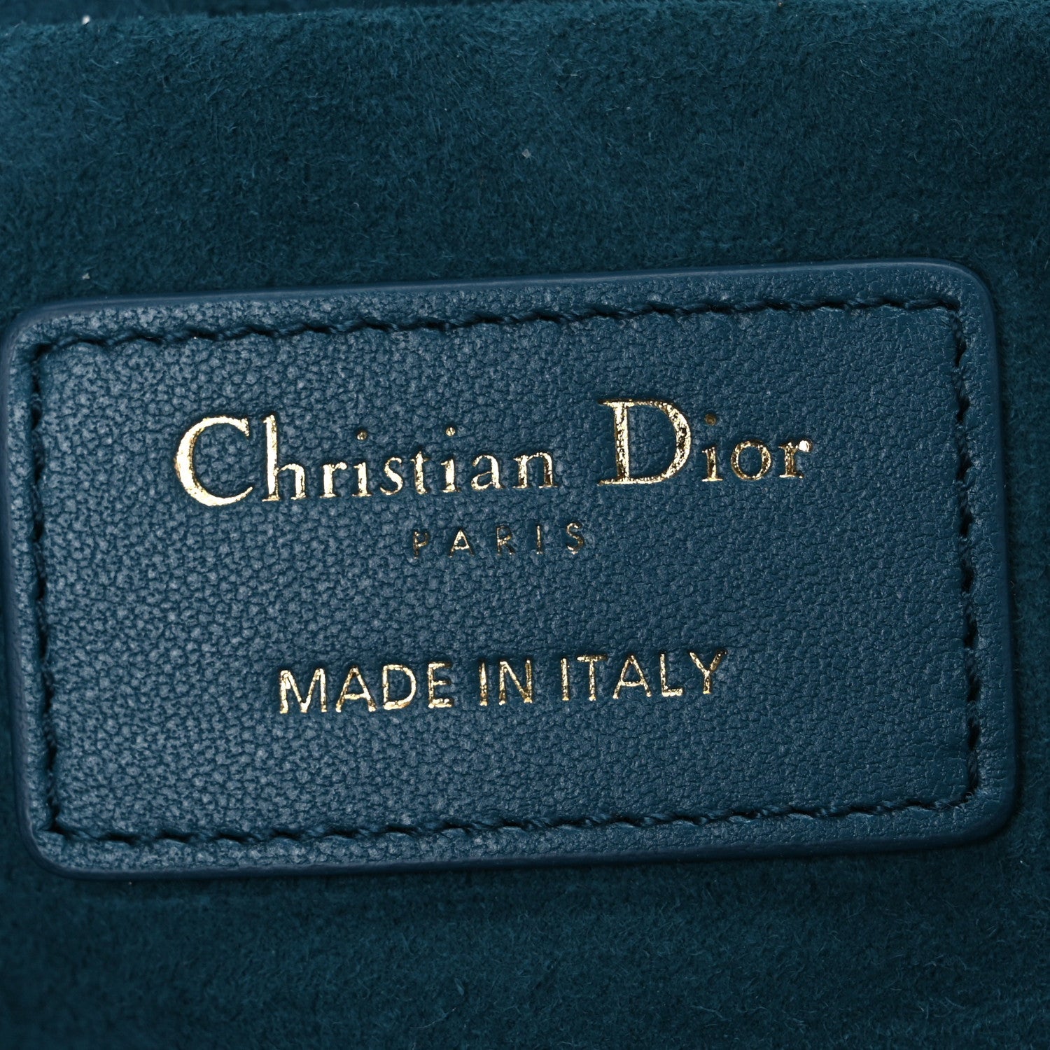 Lambskin Cannage Small Diortravel Vanity Case Deep Ocean