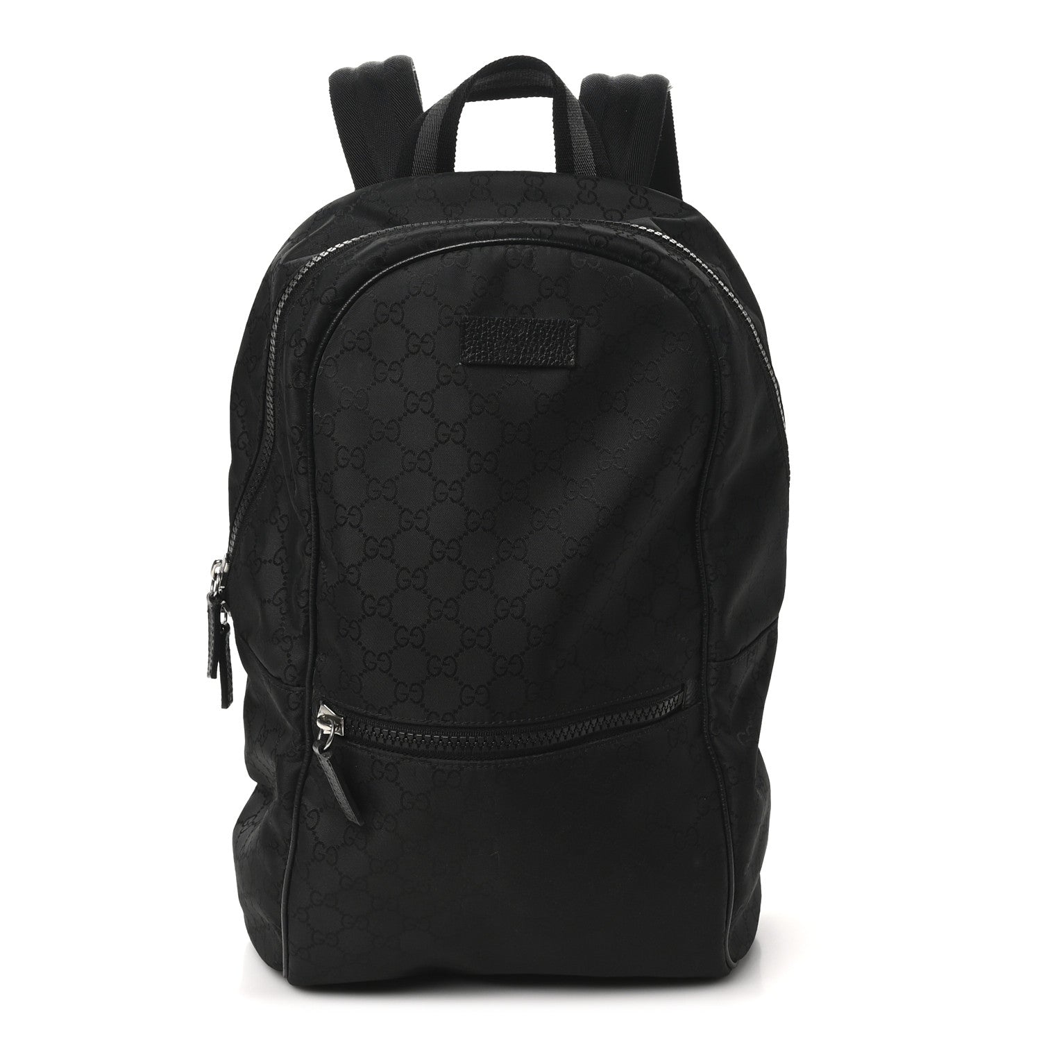 Nylon Monogram Slim Backpack Black