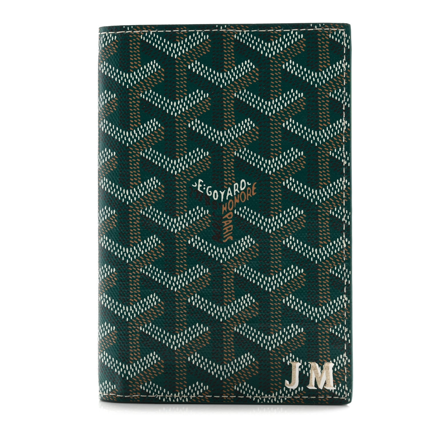 Goyardine Passport Wallet Green
