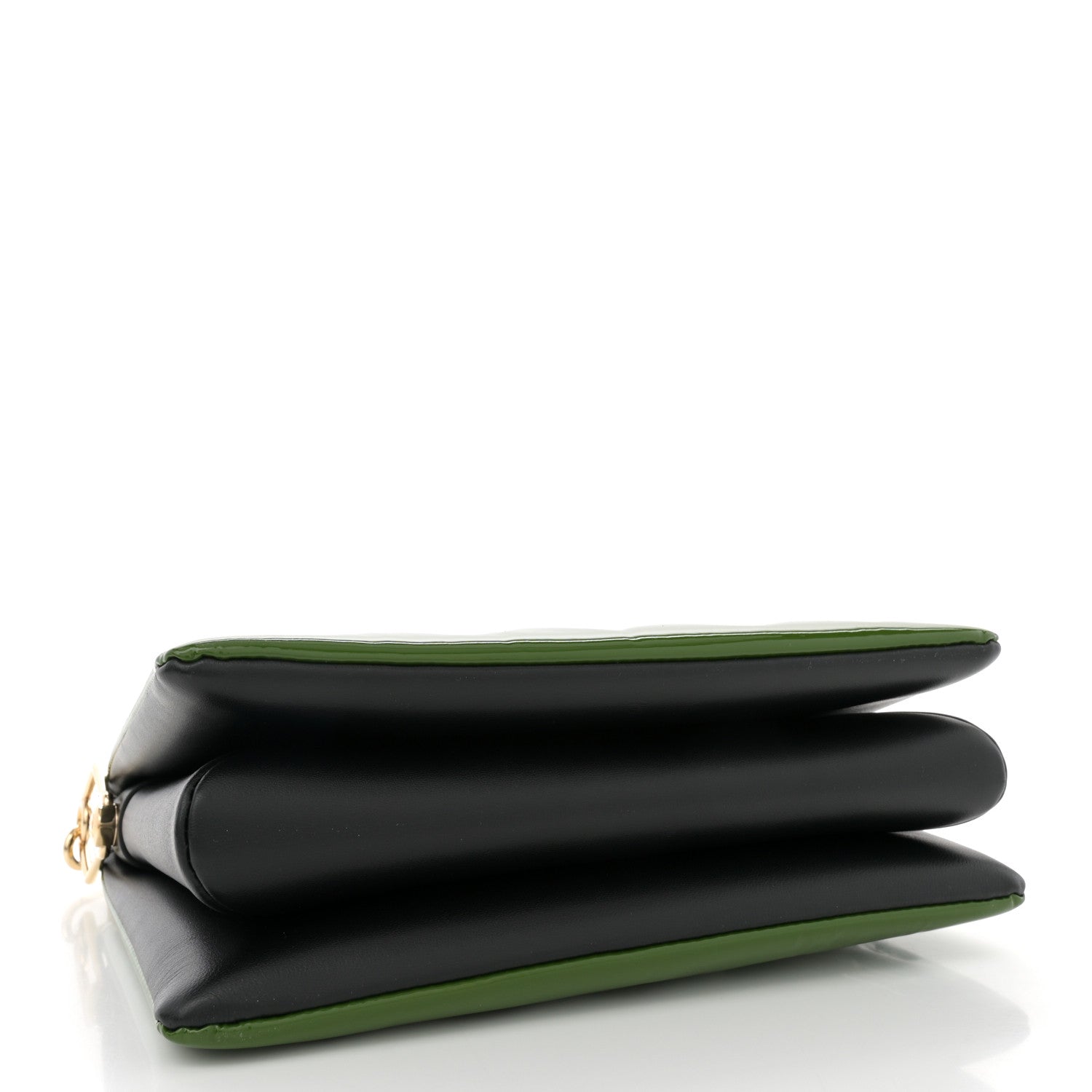 Patent Embossed Monogram Coussin PM Green Black