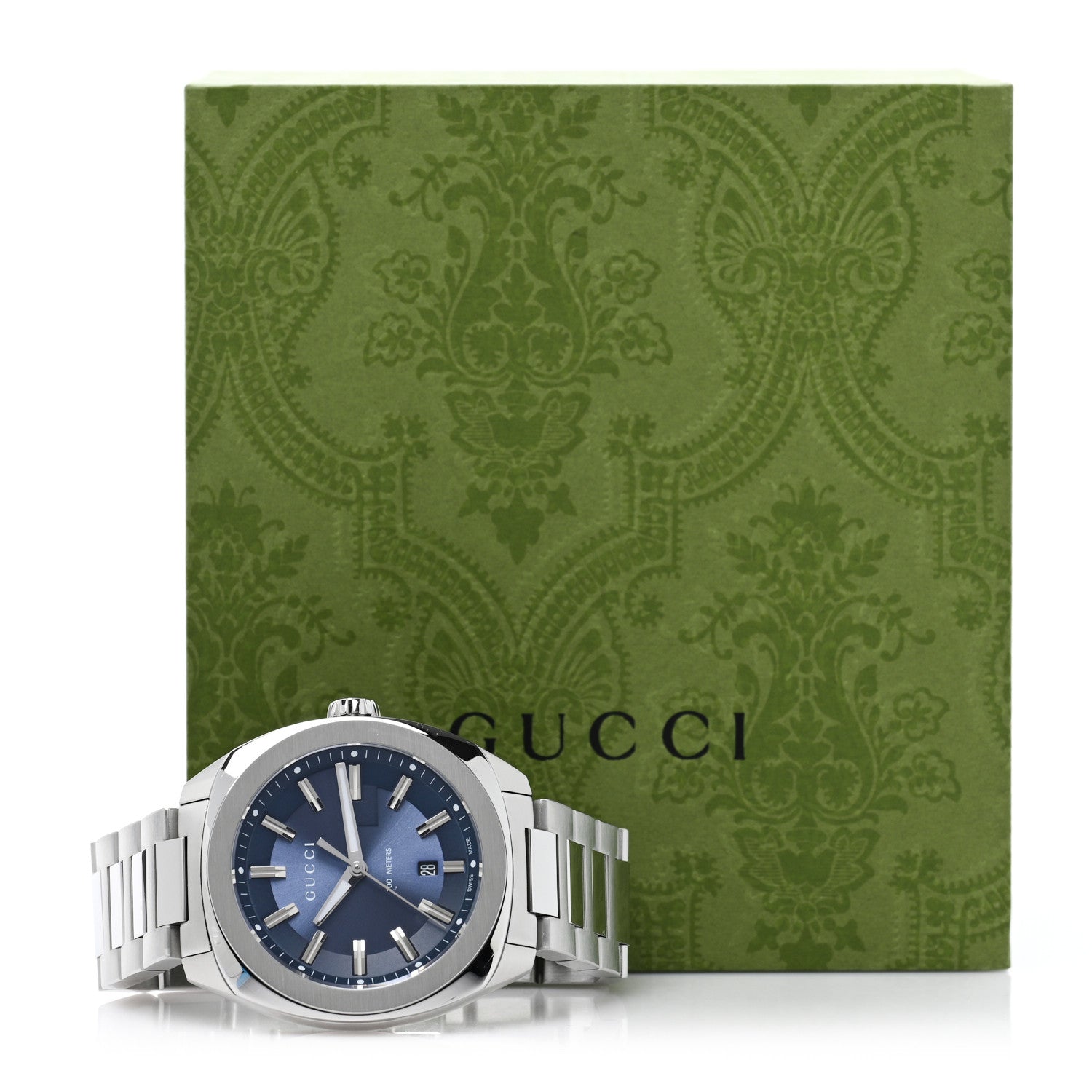 Stainless Steel 40mm GG2570 Quartz Watch Blue