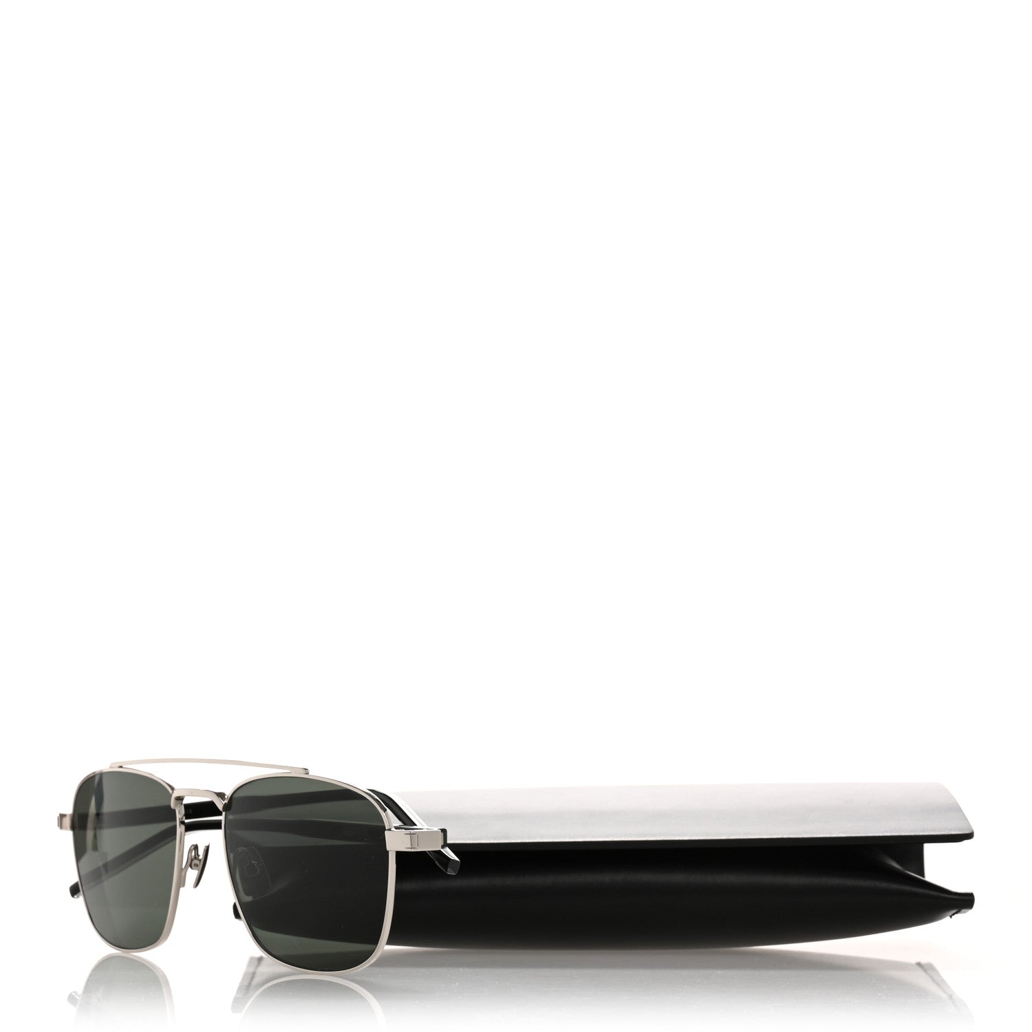 Acetate Metal Aviator SL665 Sunglasses Black