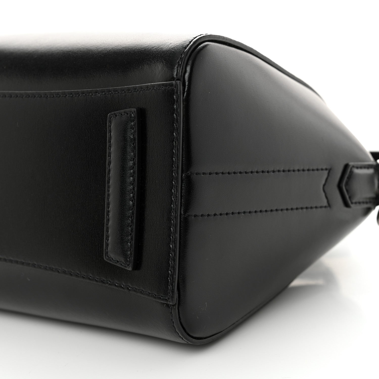 Shiny Lord Calfskin Mini Antigona Black