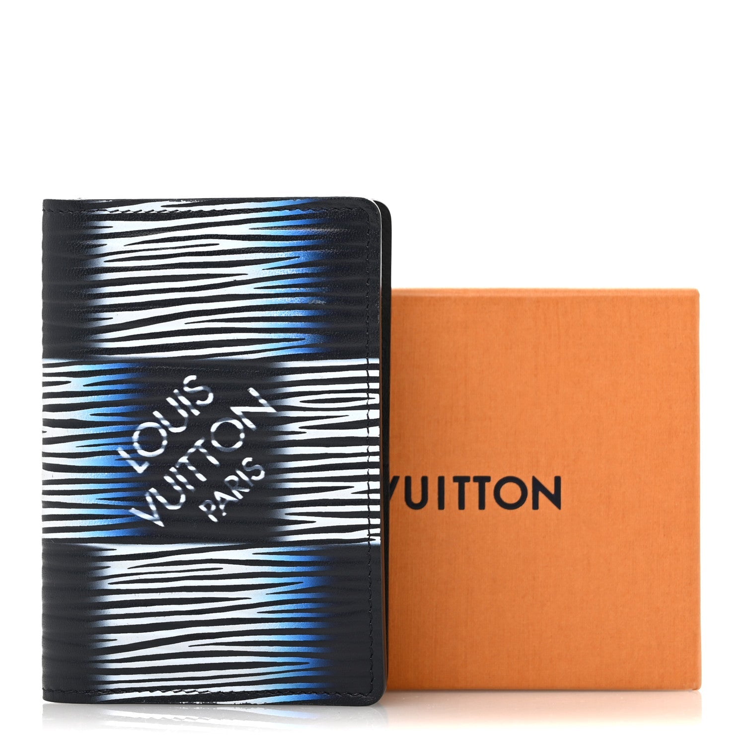 Damier Rush Epi XL Pocket Organizer Blue Moon