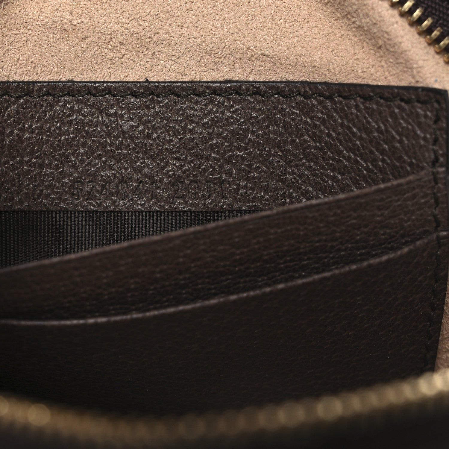 GG Supreme Monogram Web Ophidia Circle Wristlet Beige New Acero