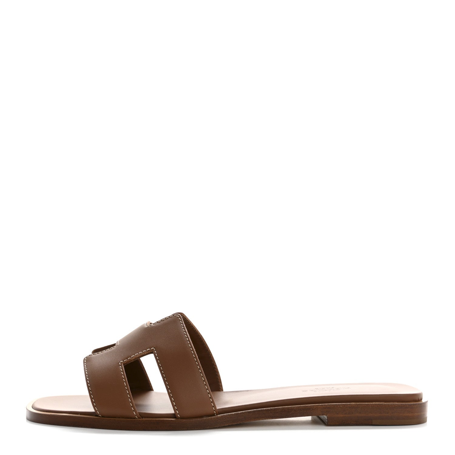 Box Calfskin Oran Sandals 37 Gold