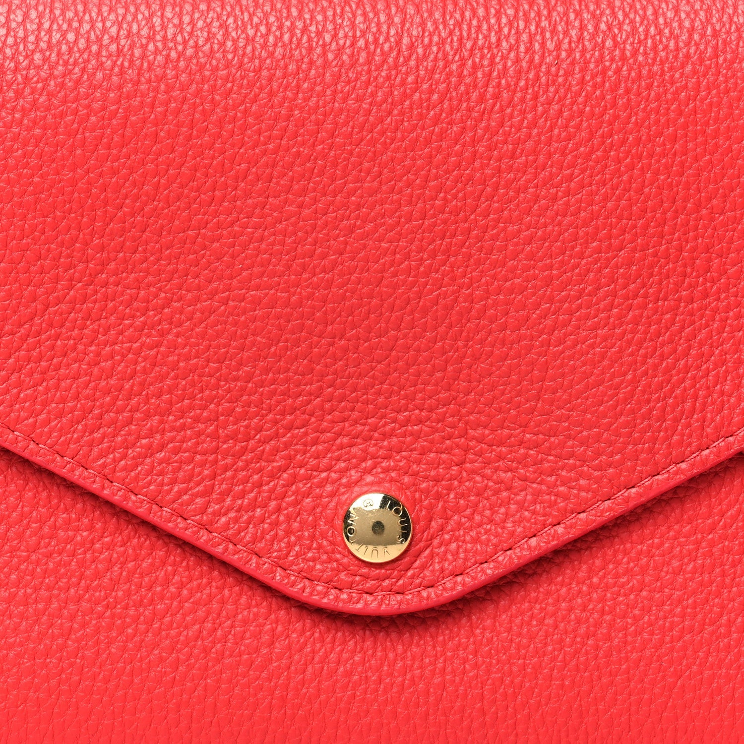 Calfskin Envelope Pouch Red