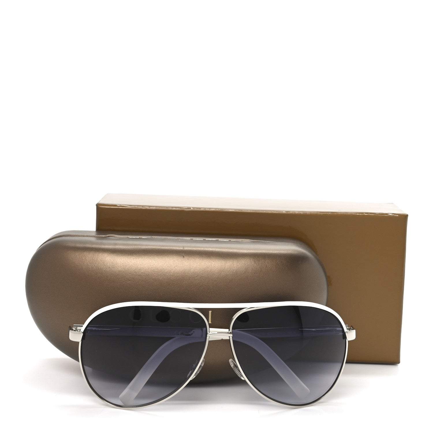 Aviator Sunglasses GG 1827/S White Silver