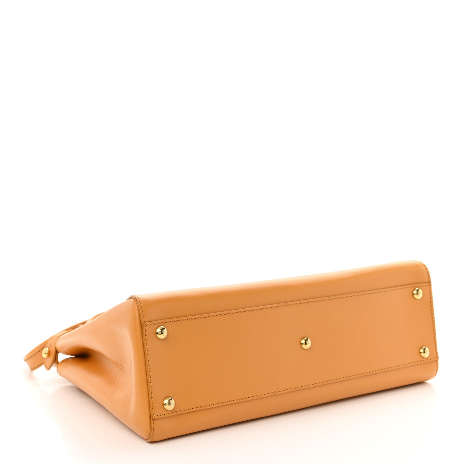 Vitello Morgan Beaded Medium Peekaboo Iconic Satchel Oro Soft