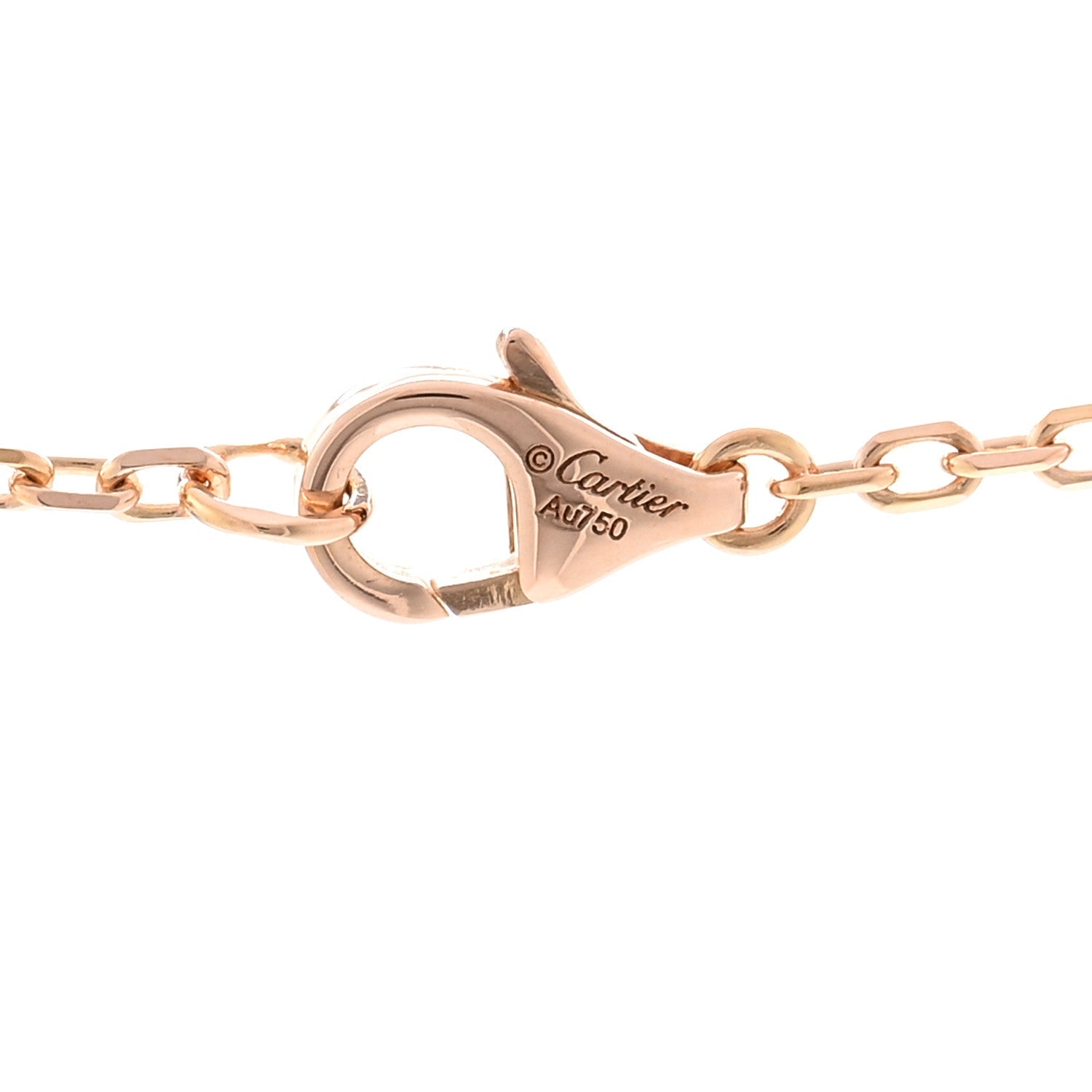 18K Pink White Yellow Gold Diamond Trinity Pendant Necklace