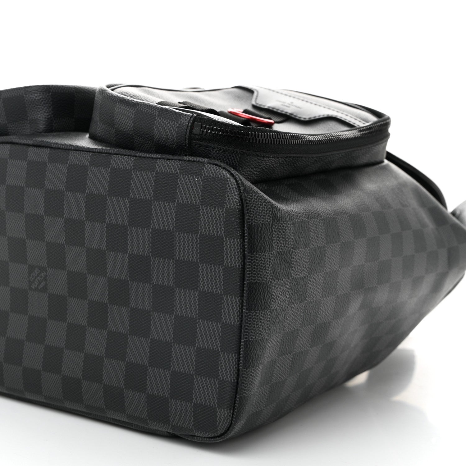 Damier Graphite Utility Backpack Red