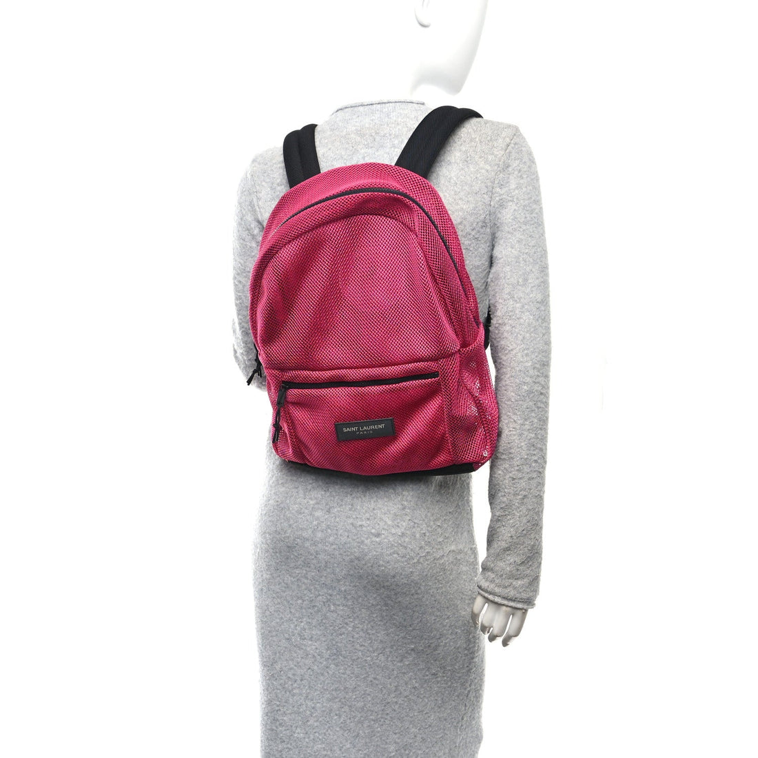 Nylon Mesh Backpack Fuchsia