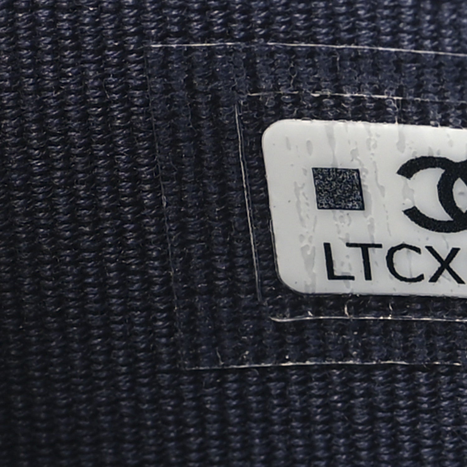 Caviar Quilted Flap Card Holder Wallet Navy Blue